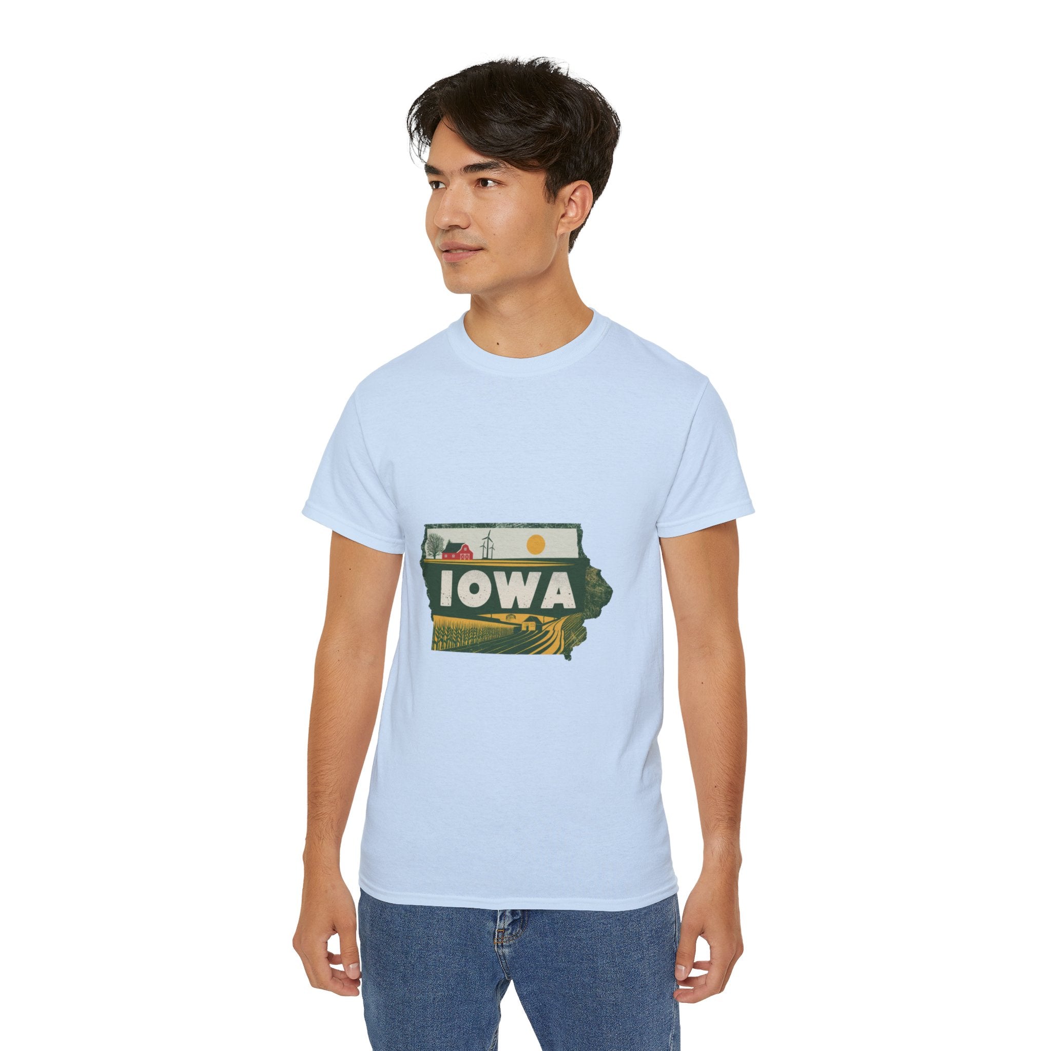 États américains emblématiques rétro : t-shirt Iowa