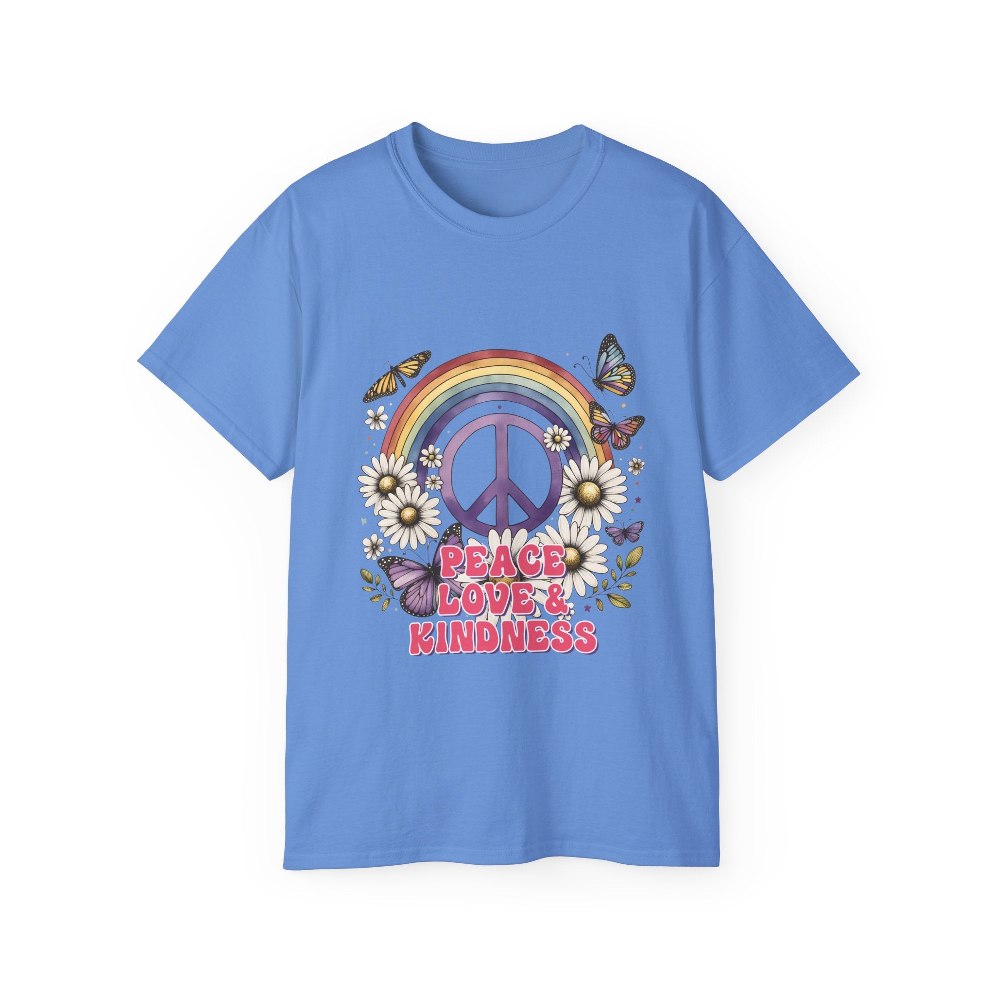 Hippie t-shirt, peace' and 'kindness t-shirt