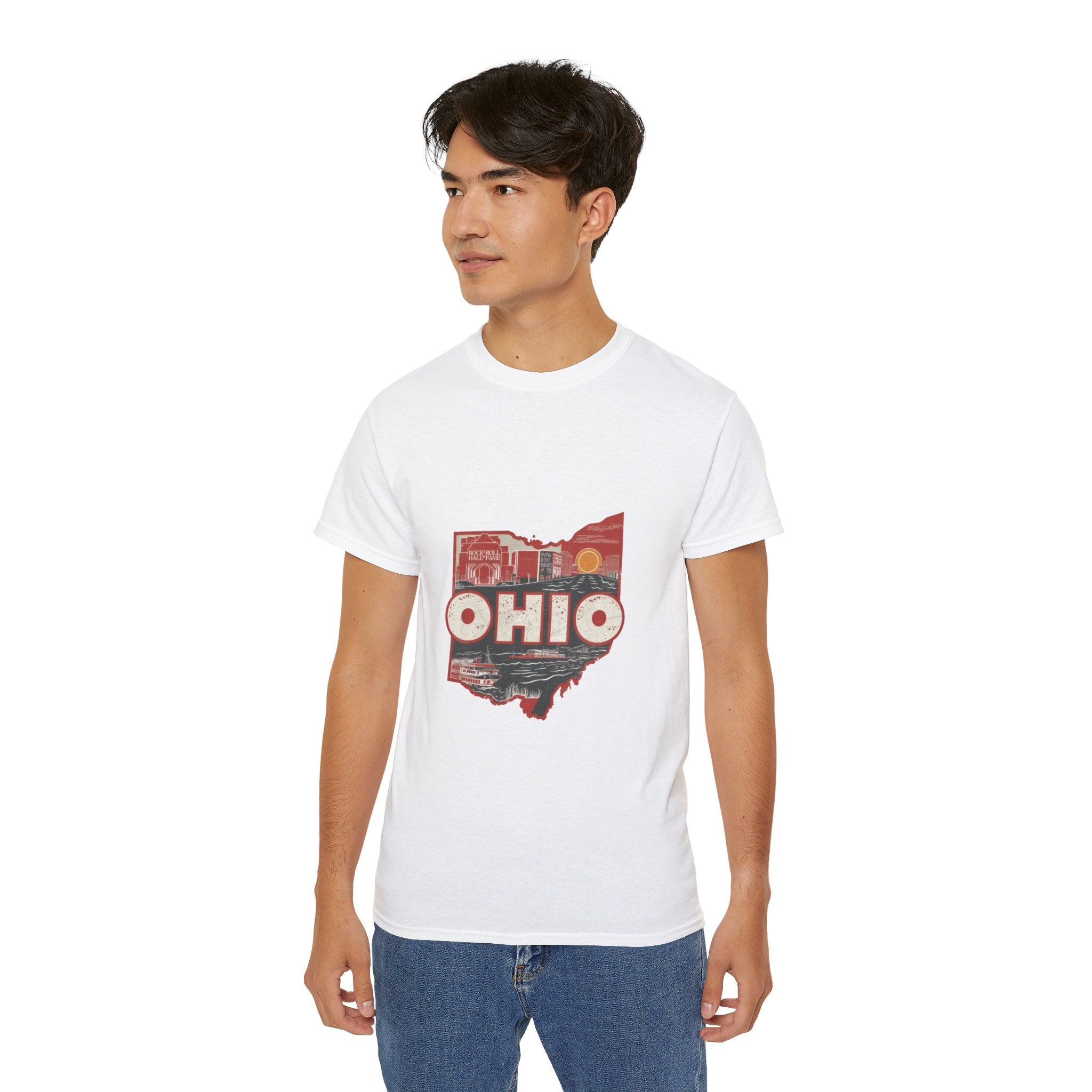 États américains emblématiques rétro : t-shirt Ohio