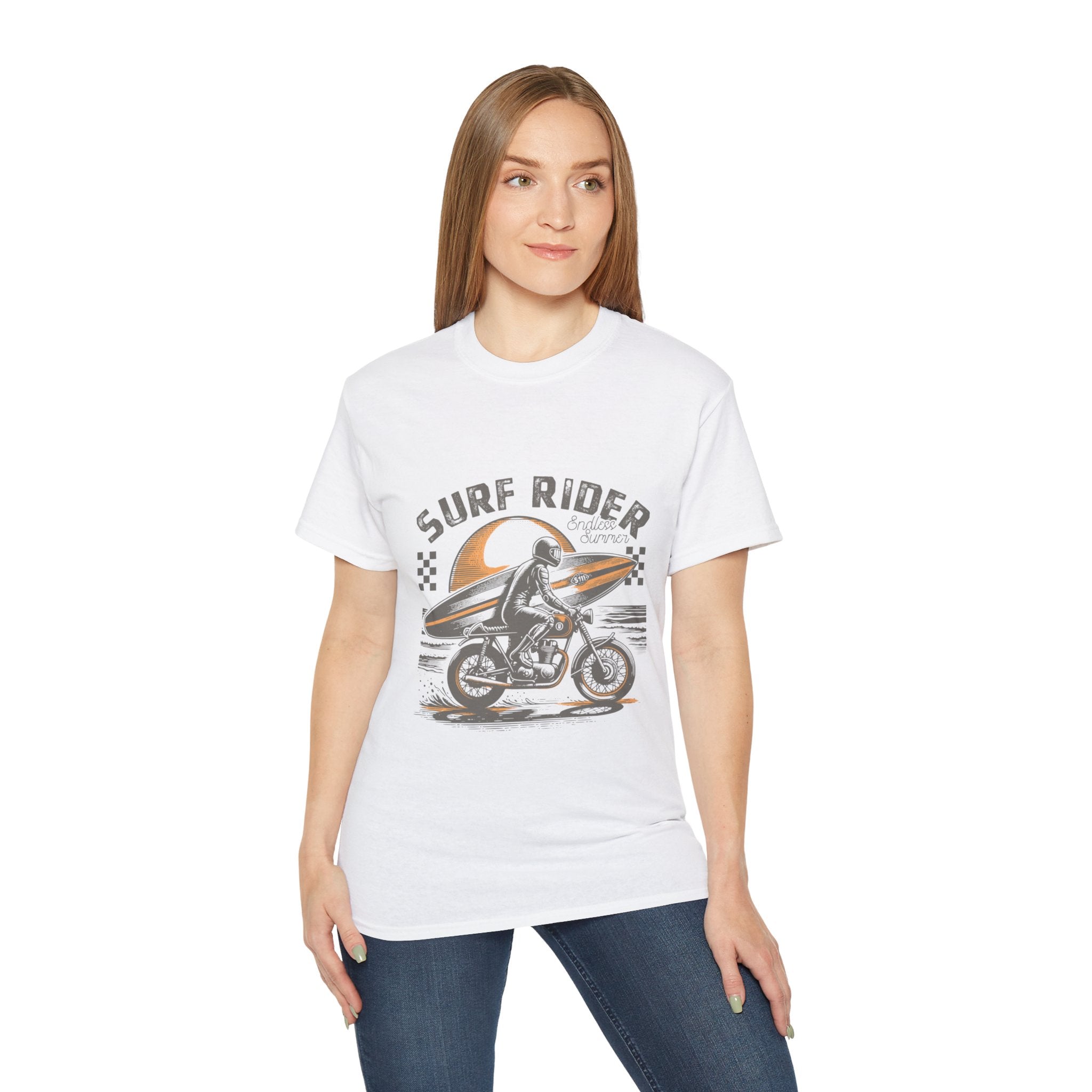 Plage d'été vintage : t-shirt Surf Rider