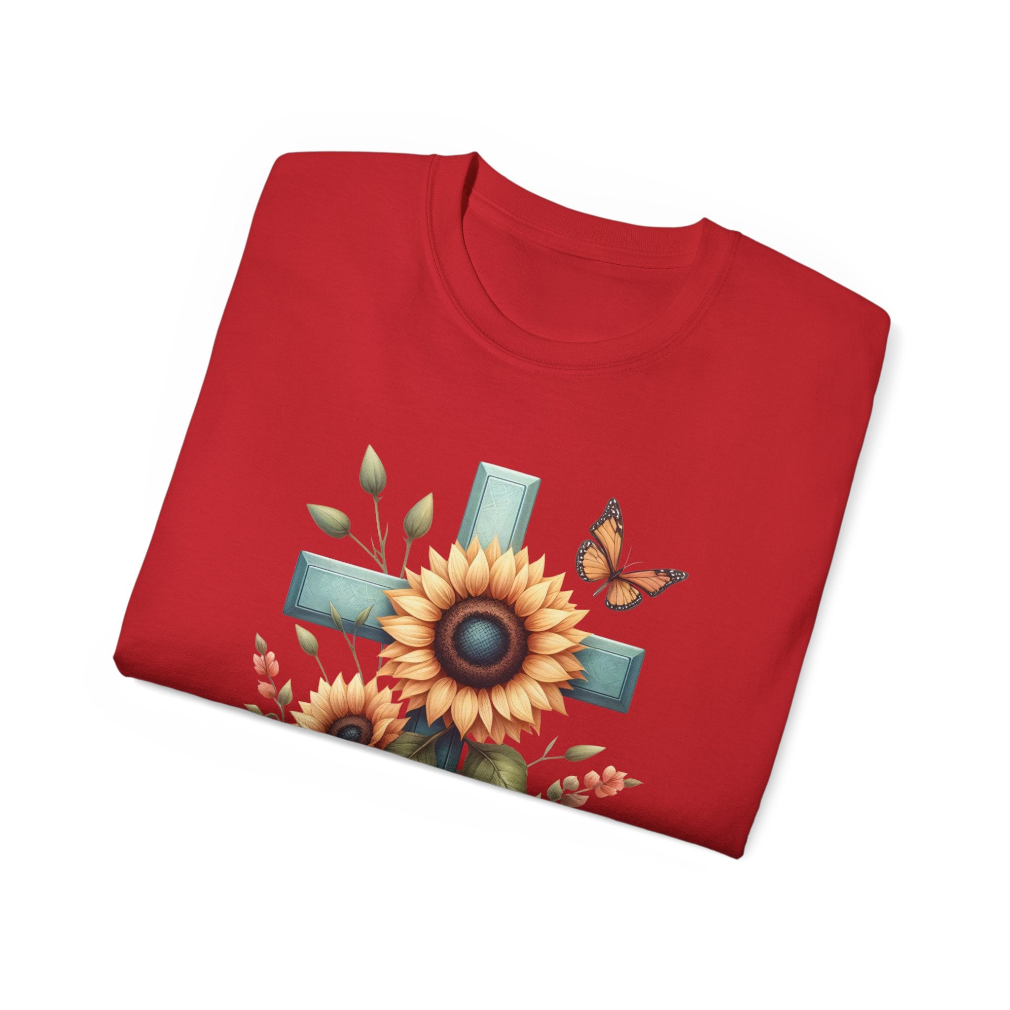 Christian t-shirt, SunflowerCross t-shirt