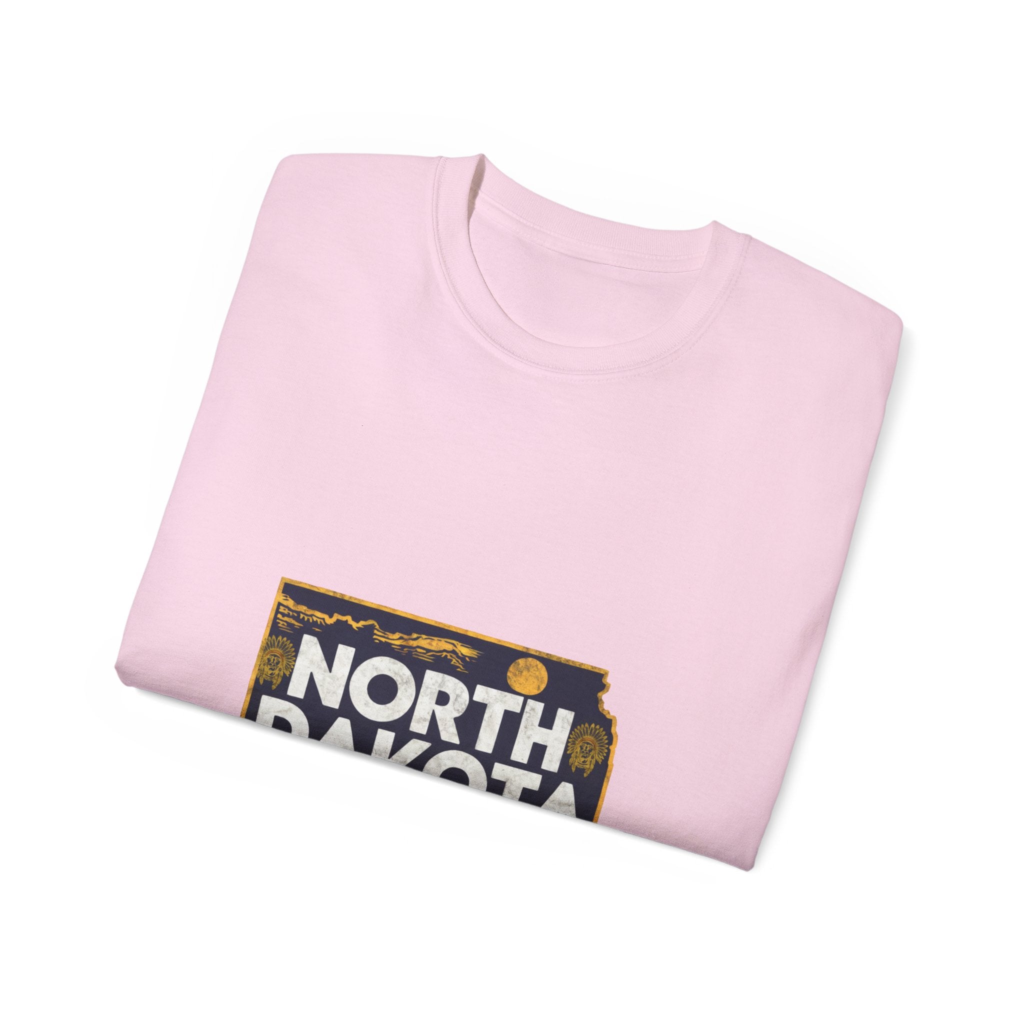 États américains emblématiques rétro : T-shirt Dakota du Nord