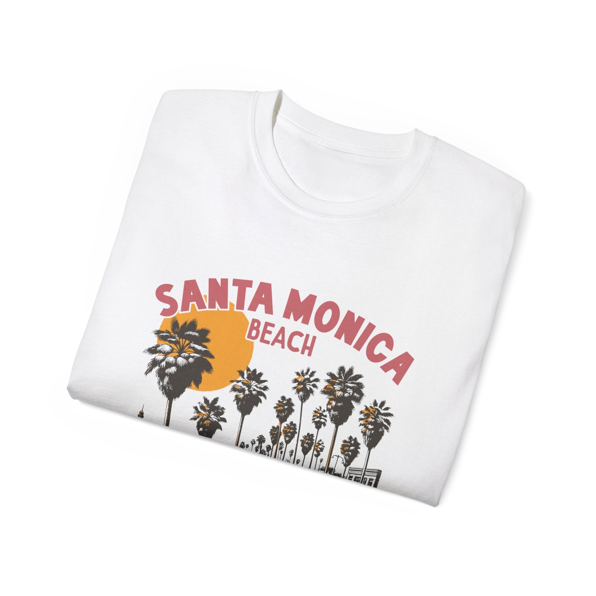 Plage d'été vintage : t-shirt Santa Monica