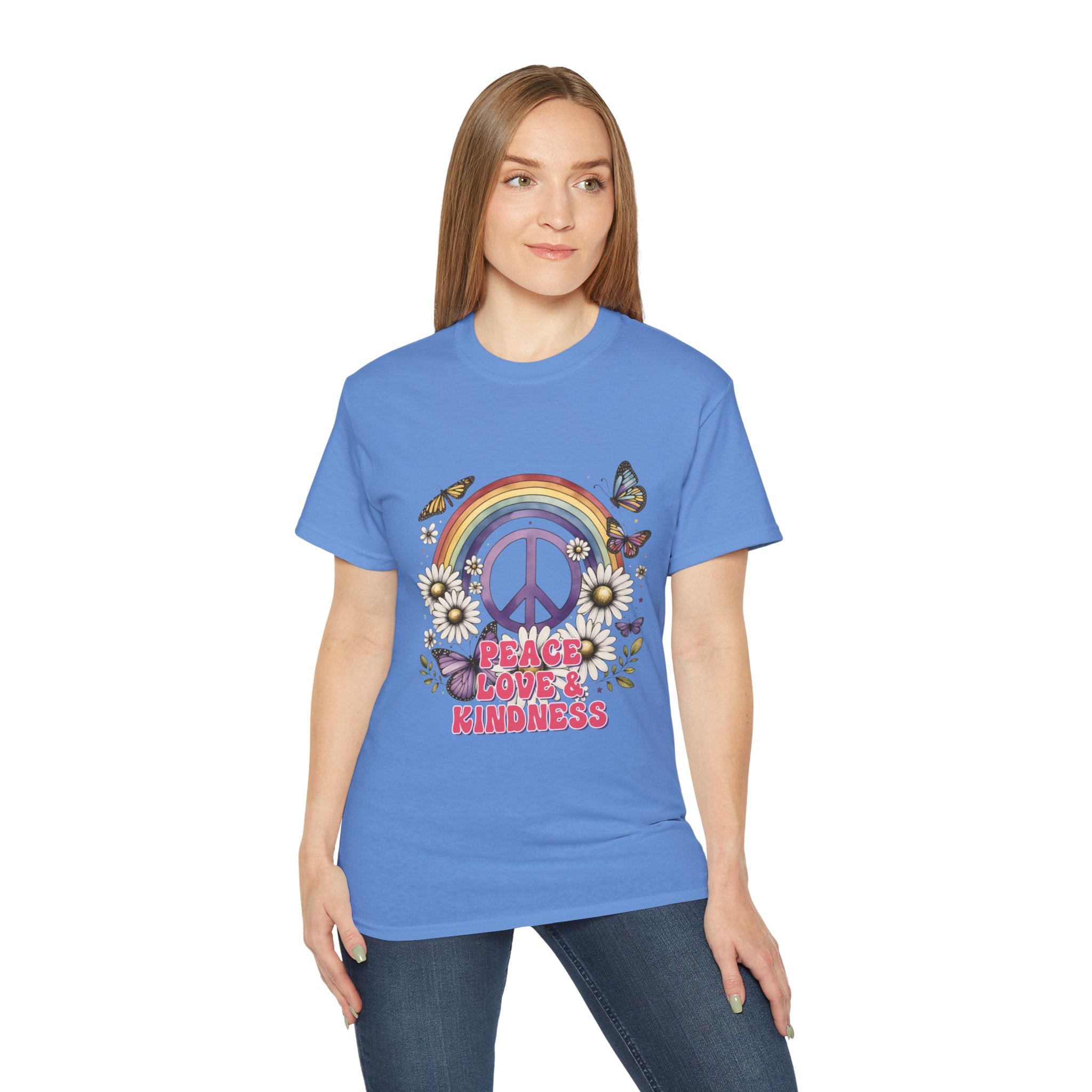 T-shirt hippie, t-shirt paix et gentillesse