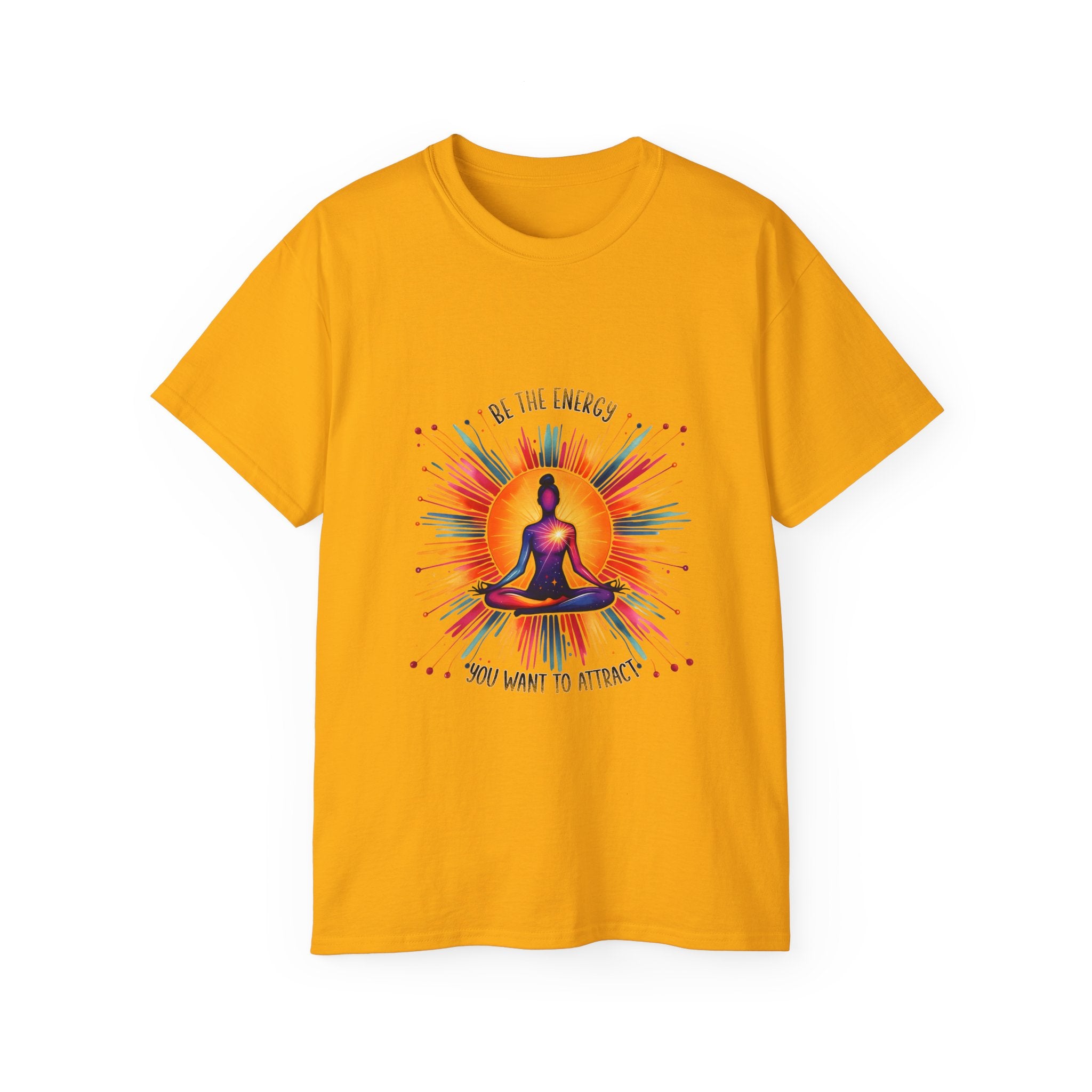 T-shirt yoga, t-shirt meditazione, t-shirt Be the Energy