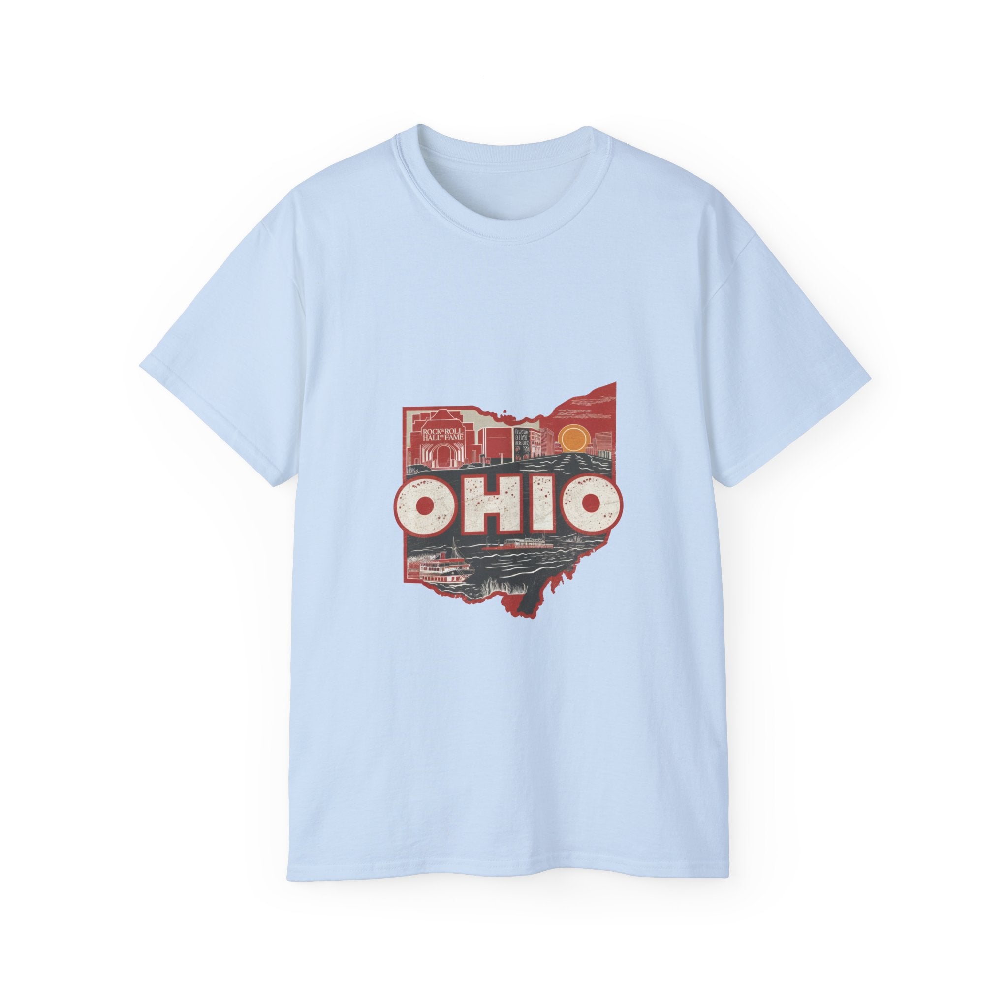 États américains emblématiques rétro : t-shirt Ohio