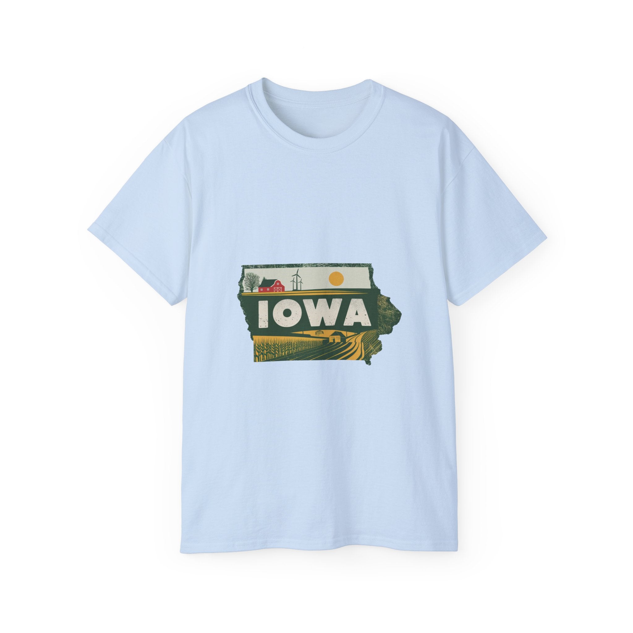 États américains emblématiques rétro : t-shirt Iowa