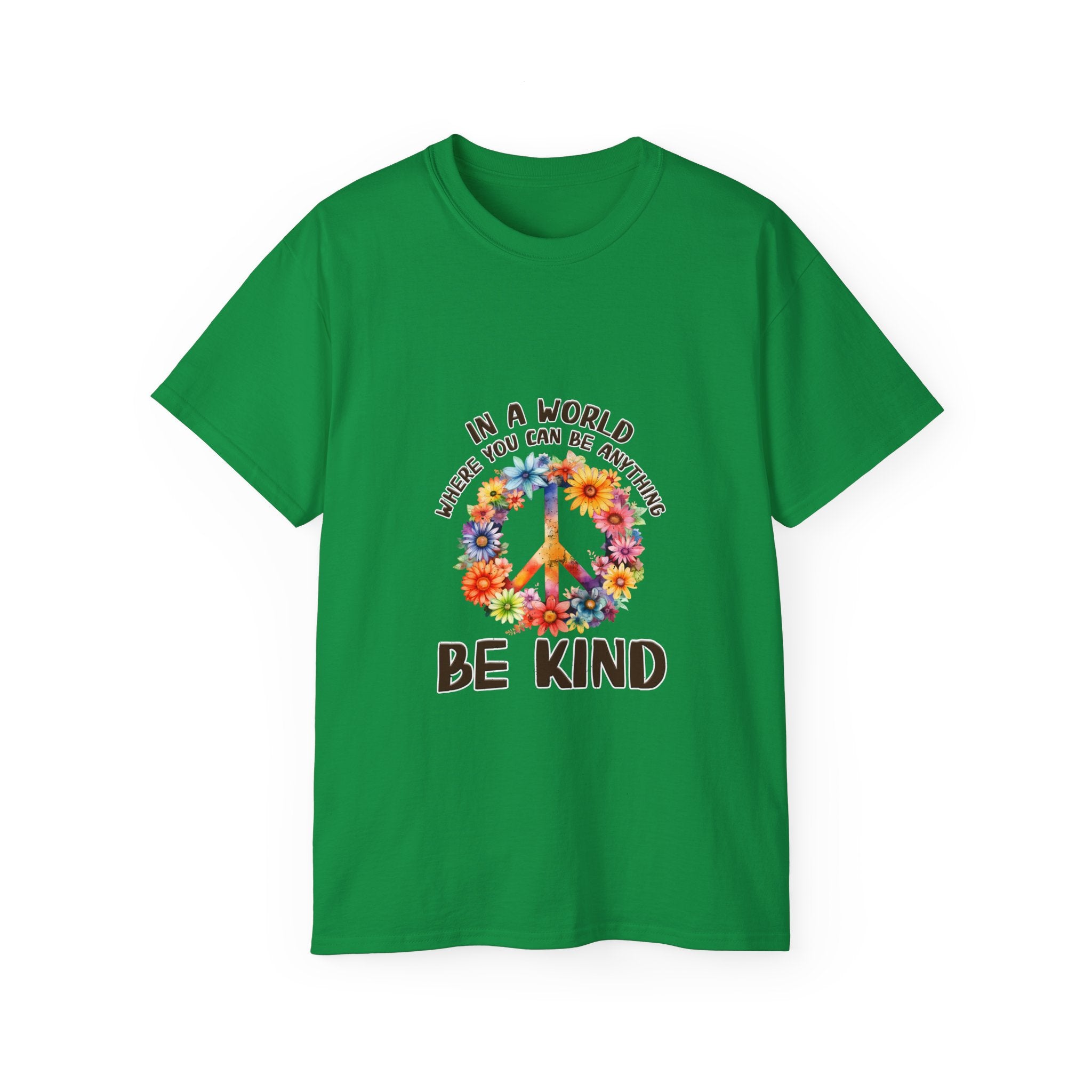 Hippie t-shirt, be kind t-shirt