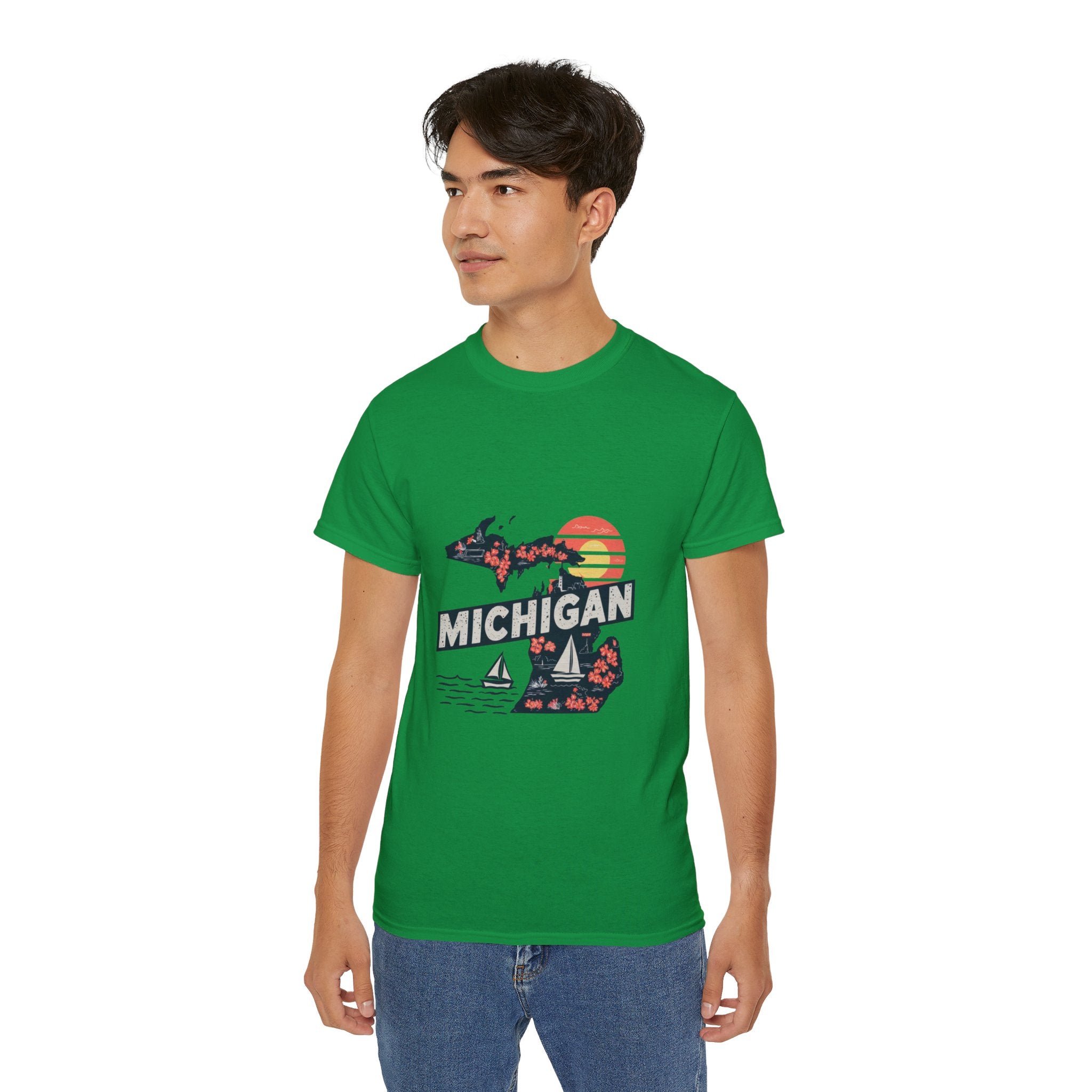 Retro  Iconic U.S. States :  Michigan t-shirt