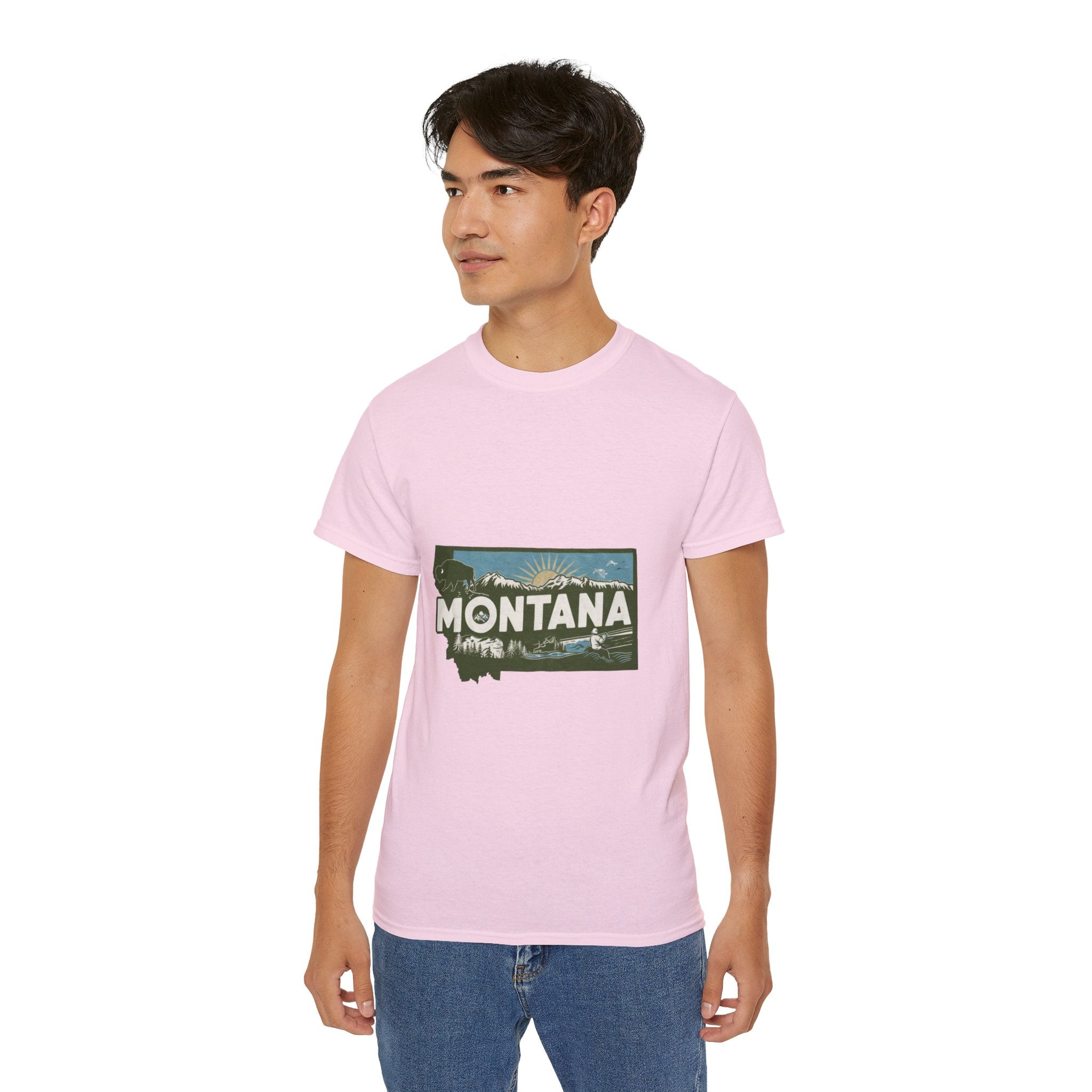 Retro  Iconic U.S. States :  Montana t-shirt