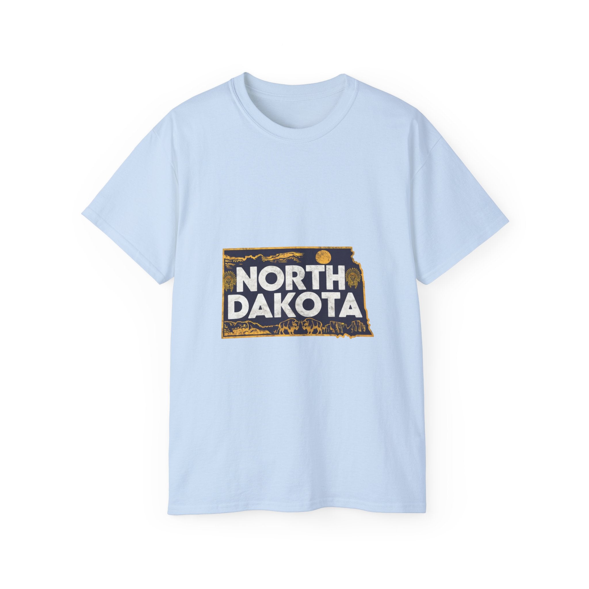 États américains emblématiques rétro : T-shirt Dakota du Nord