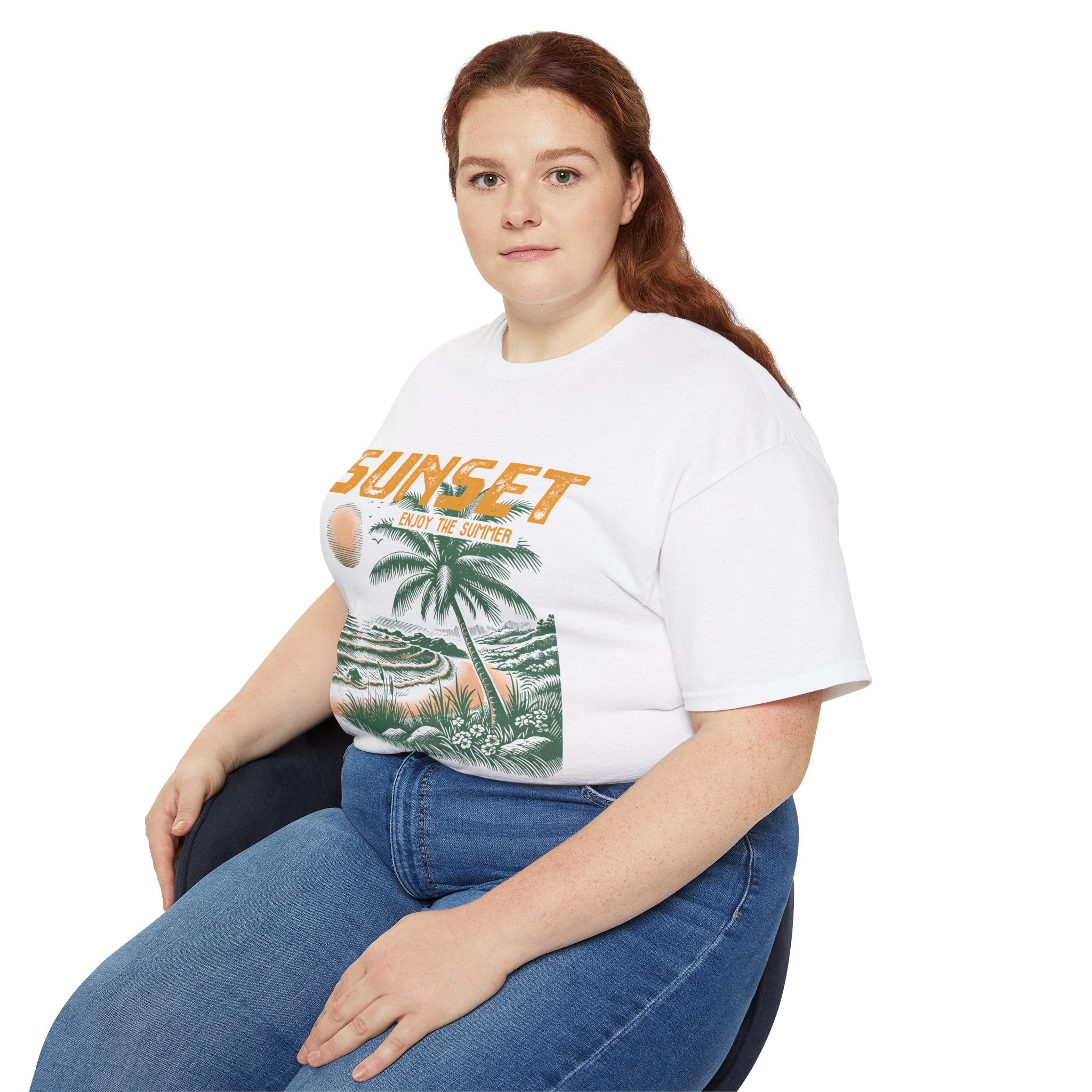 Vintage Summer Beach : Sunset t-shirt