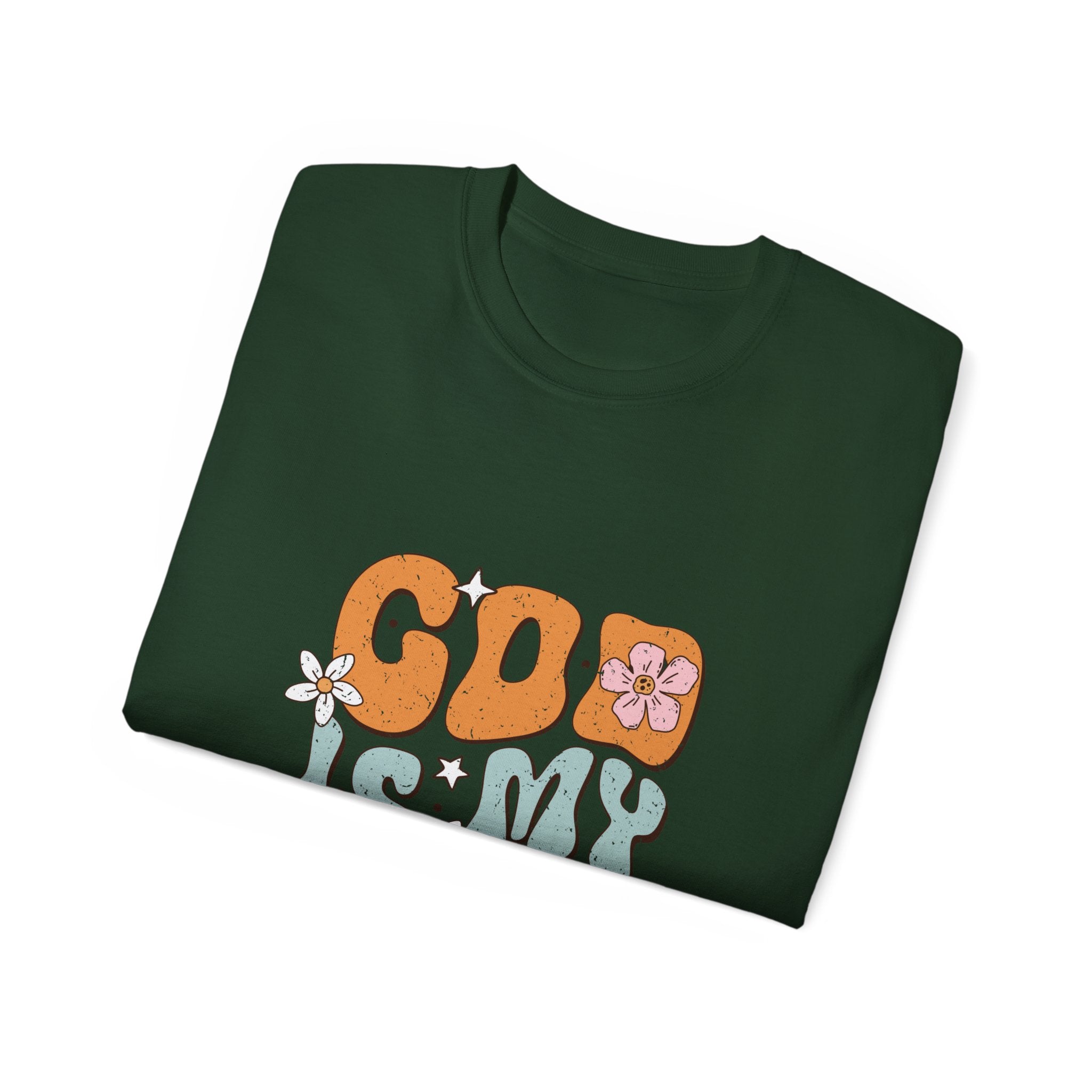 Christian t-shirt, God is my refuge and strength t-shirt