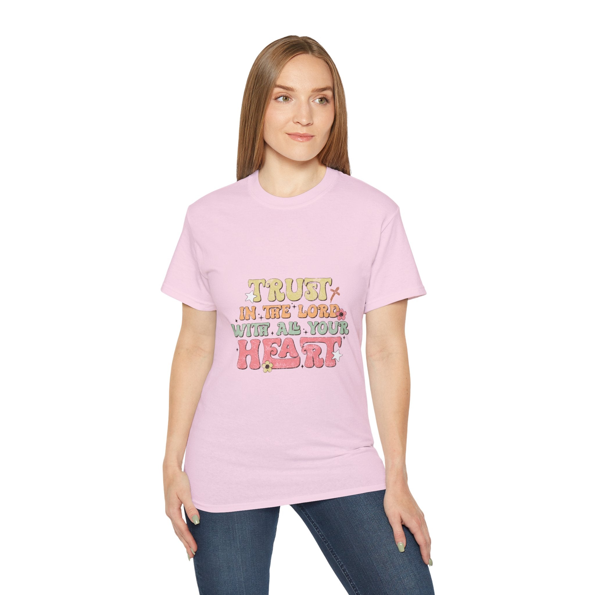 Christian t-shirt, Trust in the Lord with all your heart t-shirt