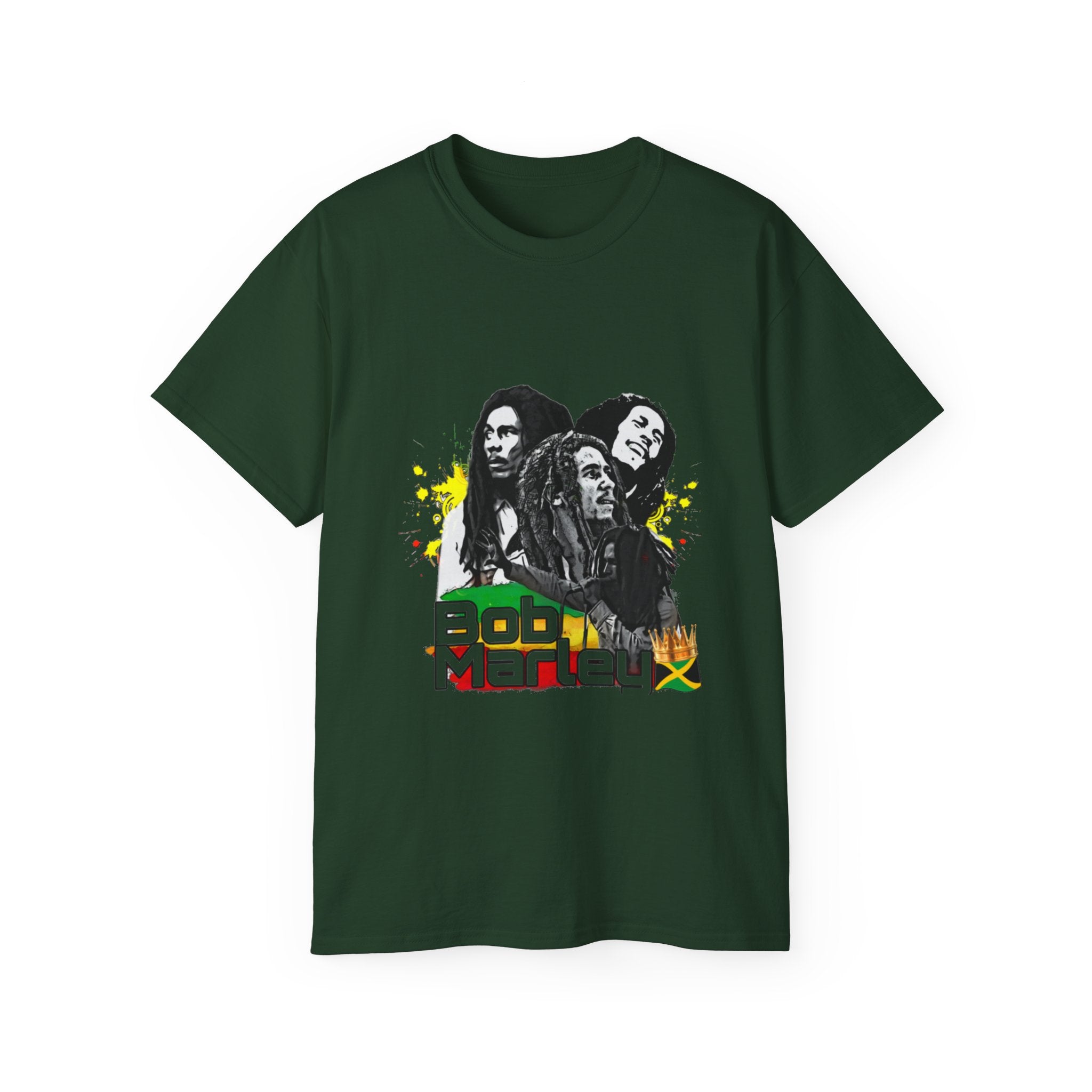 T-shirt Bob Marley, t-shirt Bob Marley avec dreadlocks