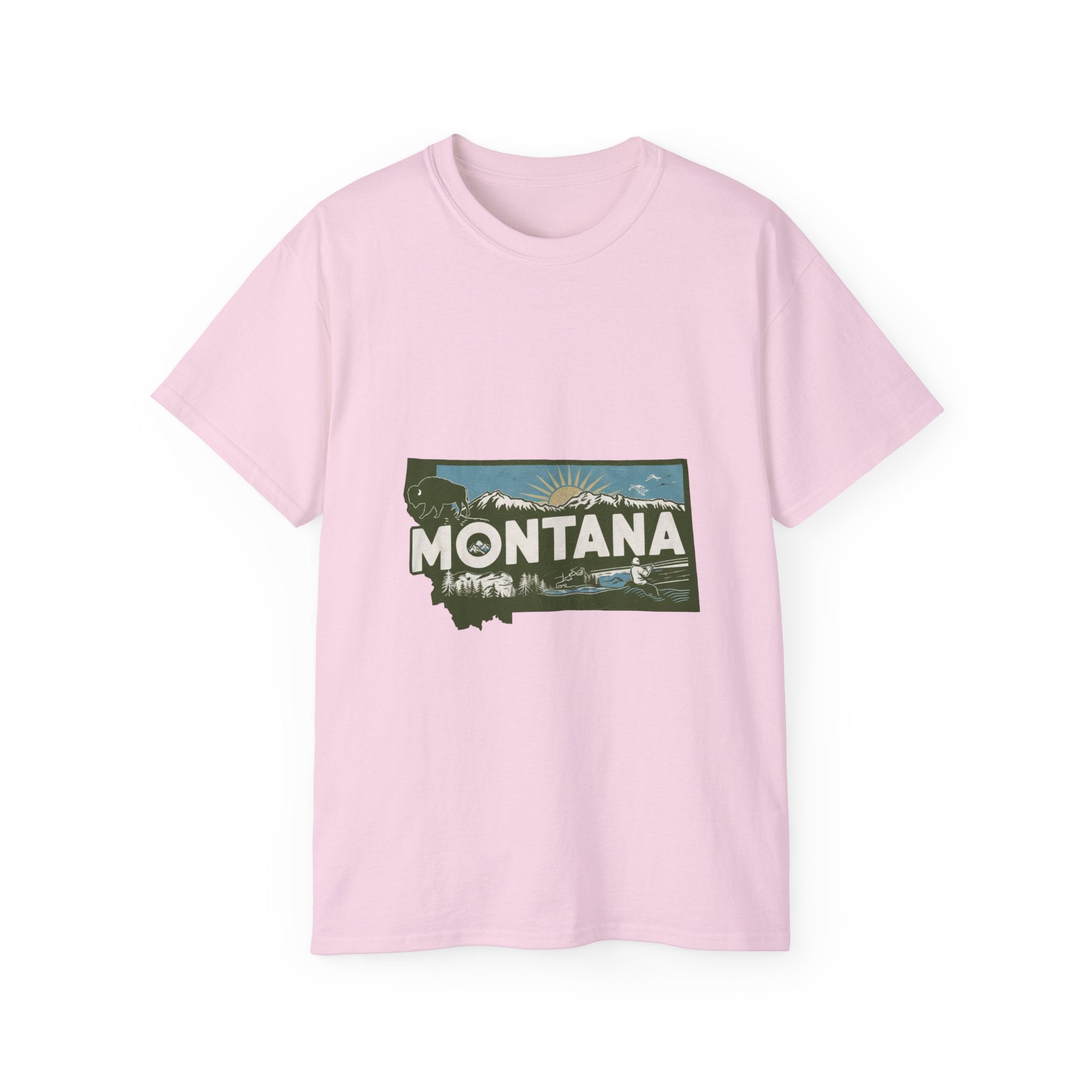 Retro  Iconic U.S. States :  Montana t-shirt