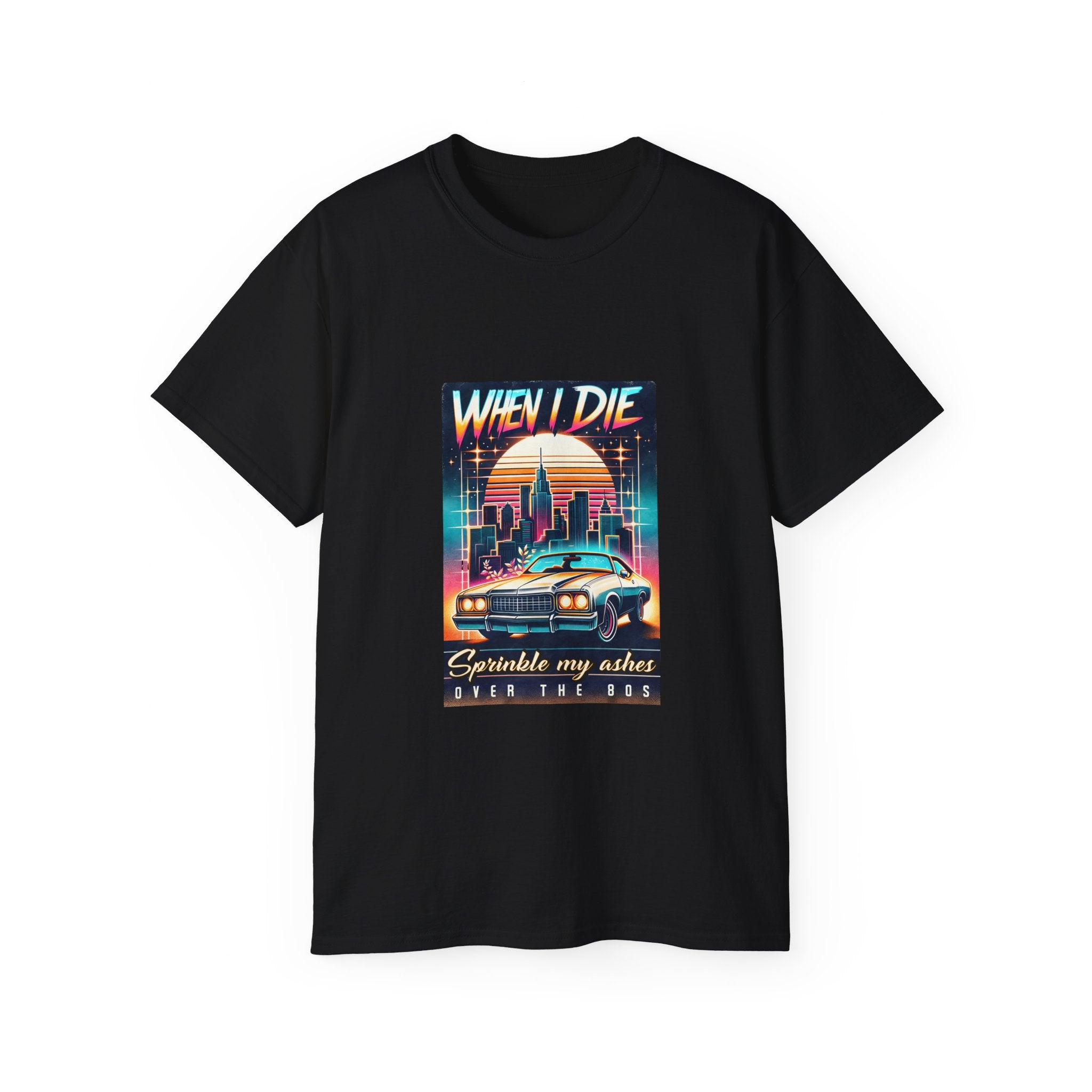 Vintage Retro 80's : When I die t-shirt