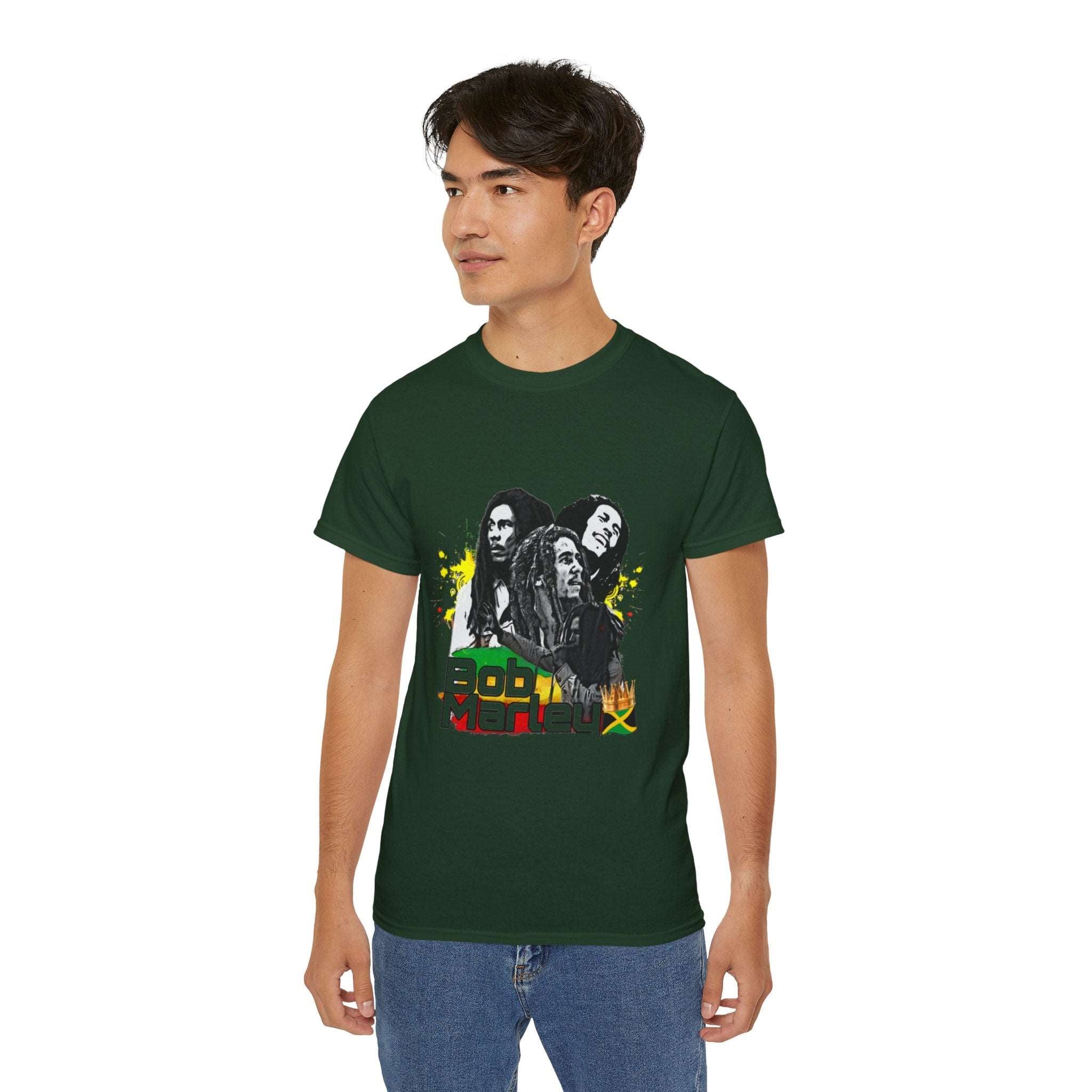 Bob Marley t-shirt, Bob Marley with dreadlocks t-shirt