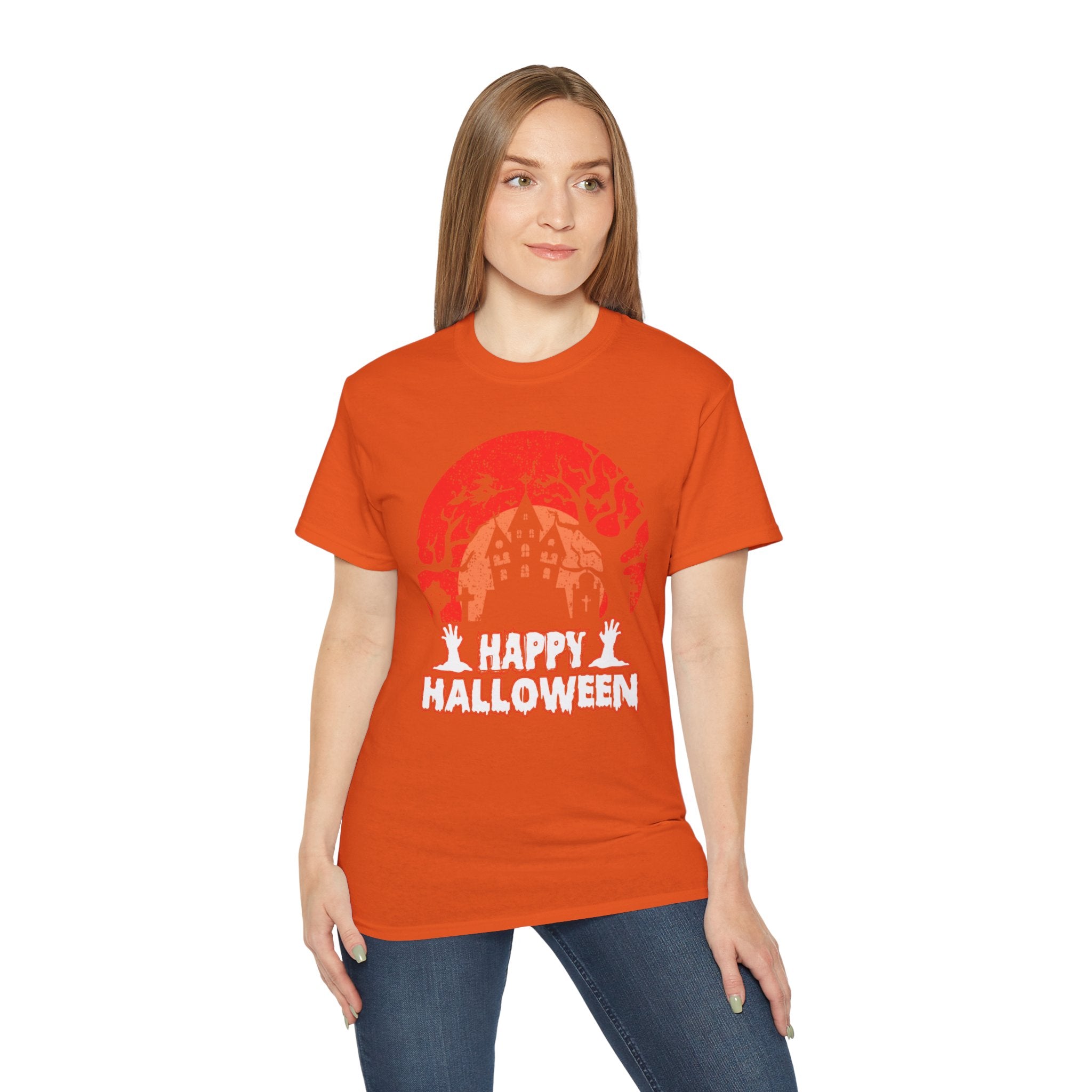 Happy Halloween" Haunted Castle T-shirt