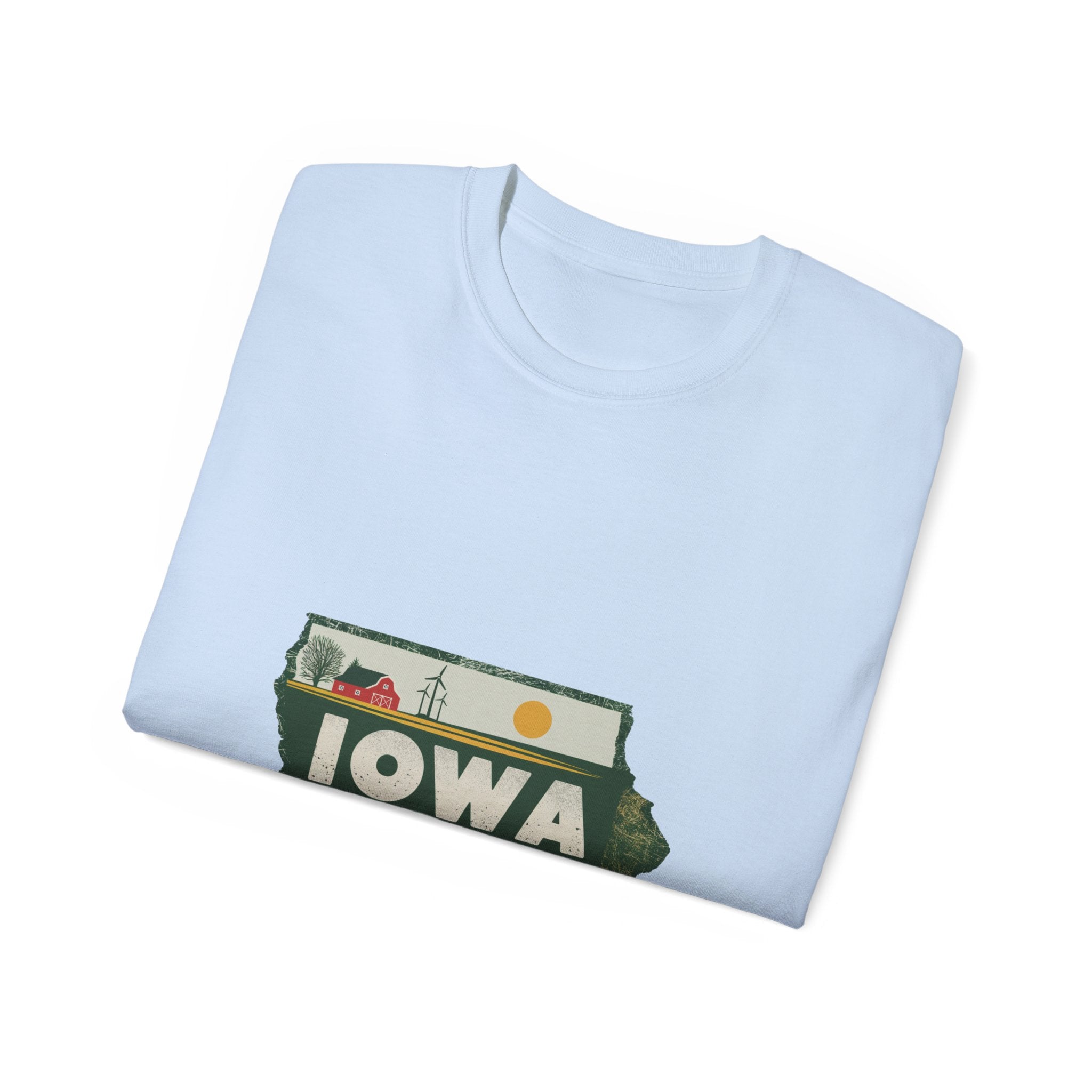 États américains emblématiques rétro : t-shirt Iowa