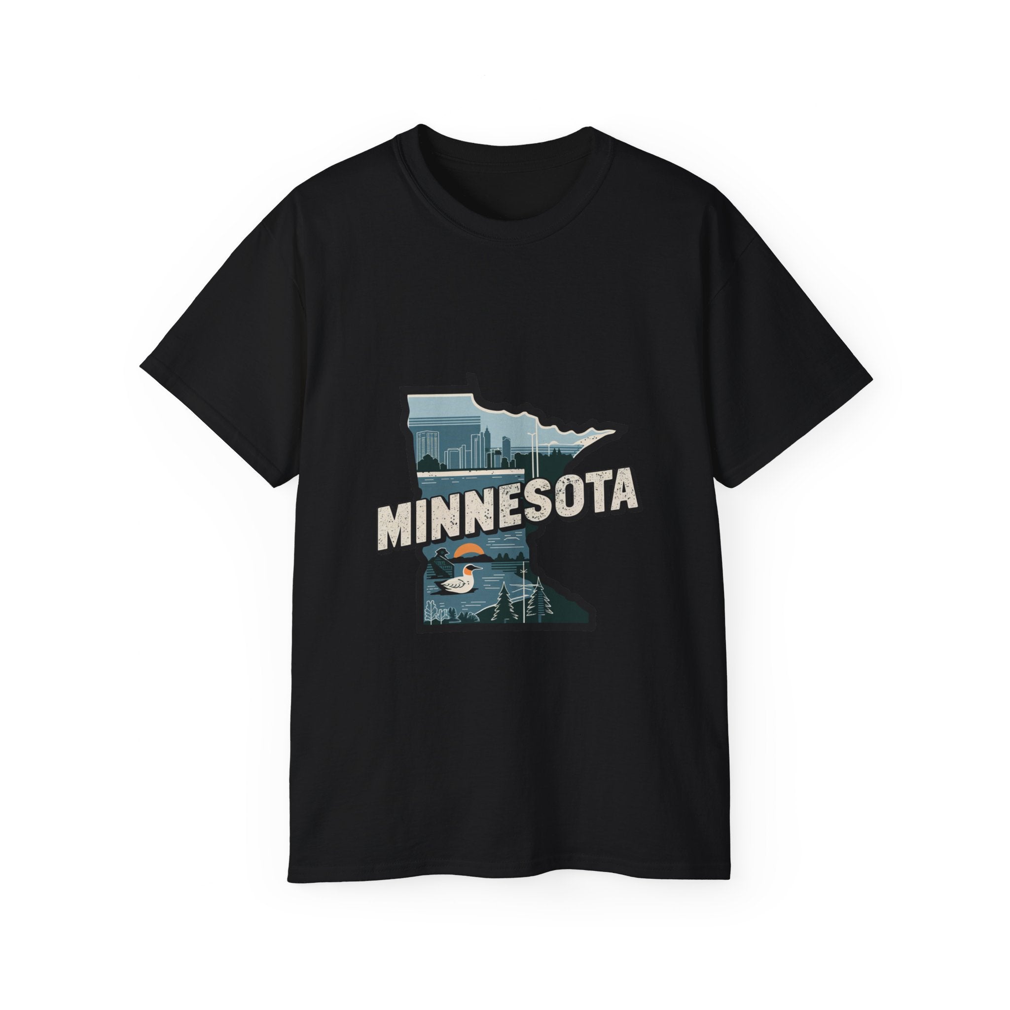 États américains emblématiques rétro : t-shirt Minnesota