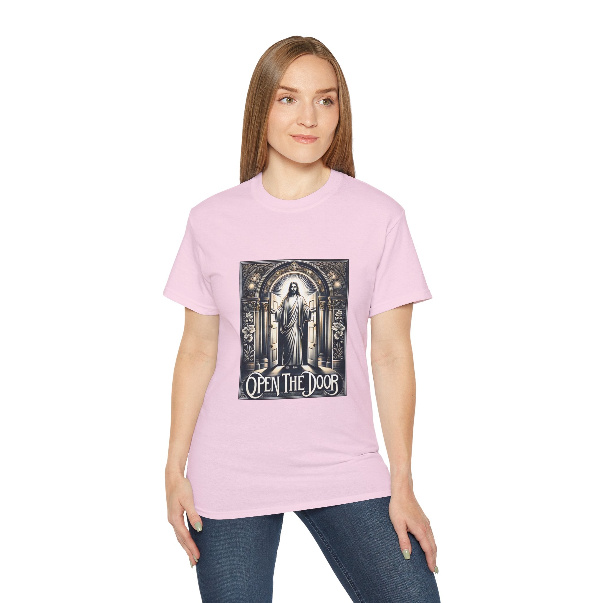 Christian t-shirt, Open the door t-shirt