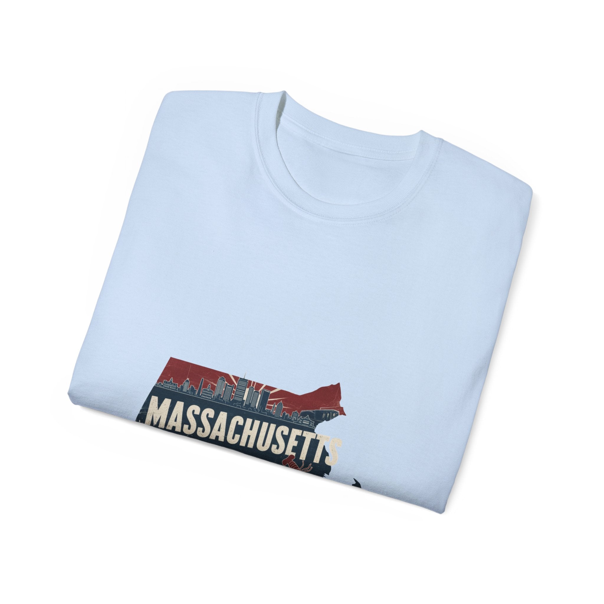 Retro Iconic States degli Stati Uniti: maglietta del Massachusetts