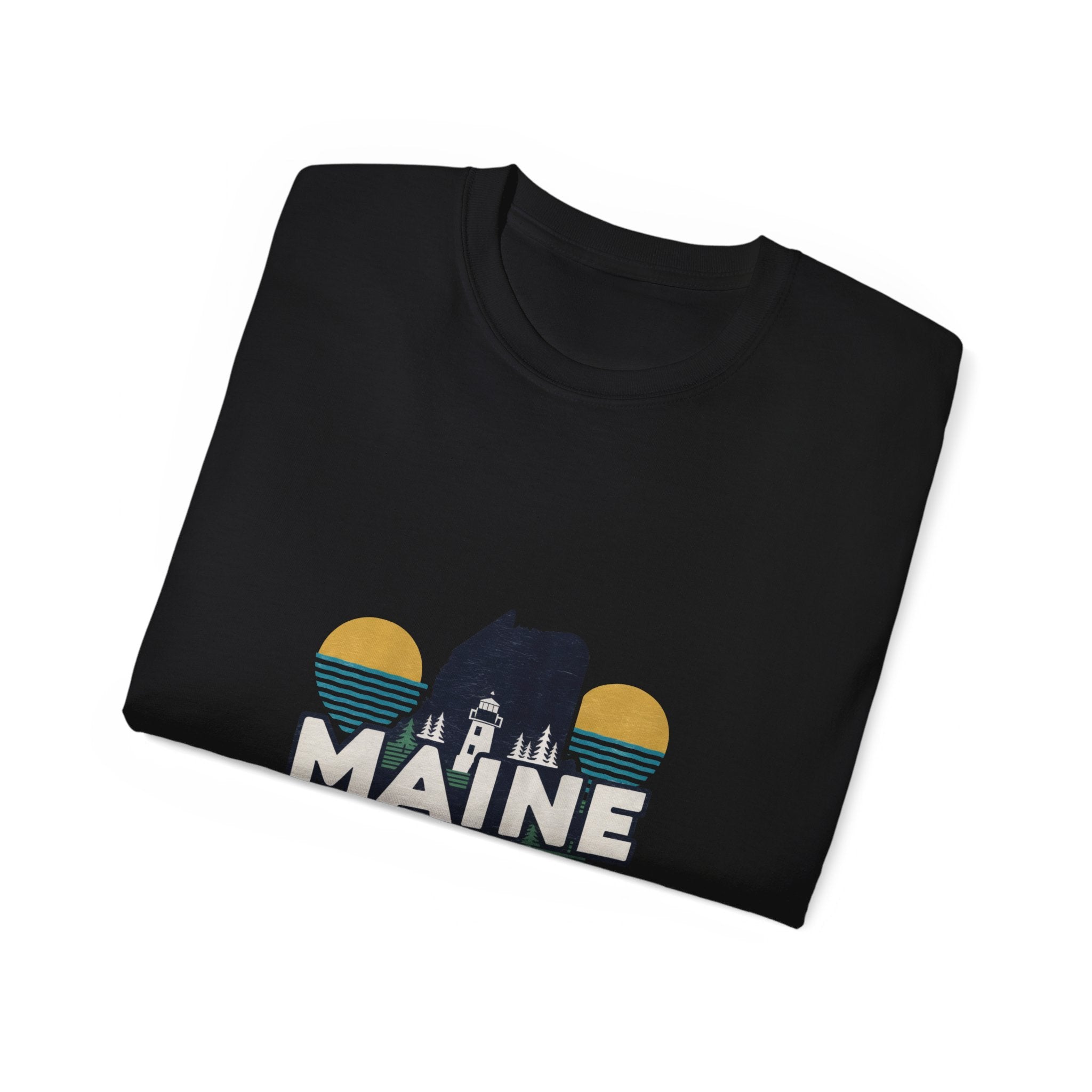 États américains emblématiques rétro : T-shirt Maine