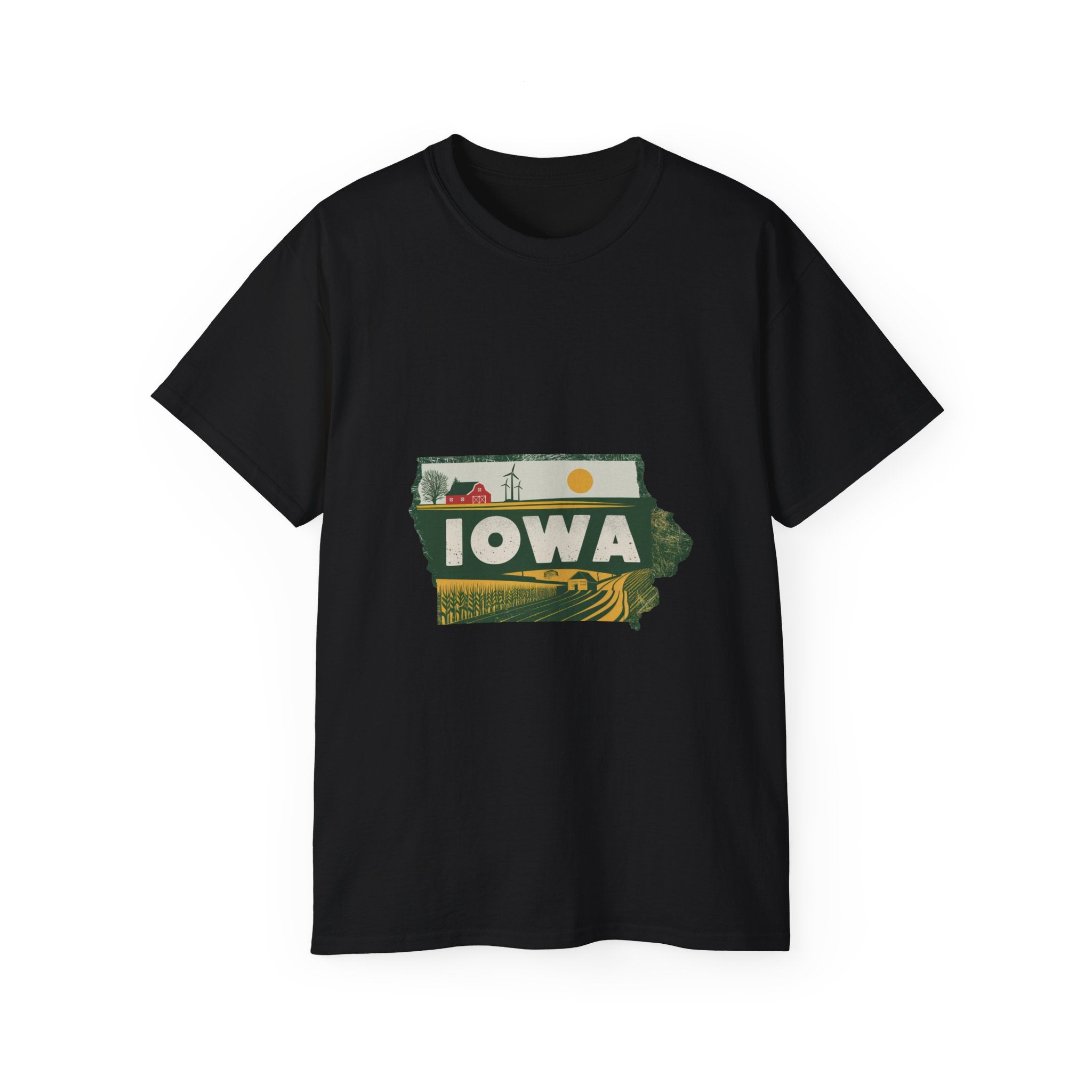 États américains emblématiques rétro : t-shirt Iowa