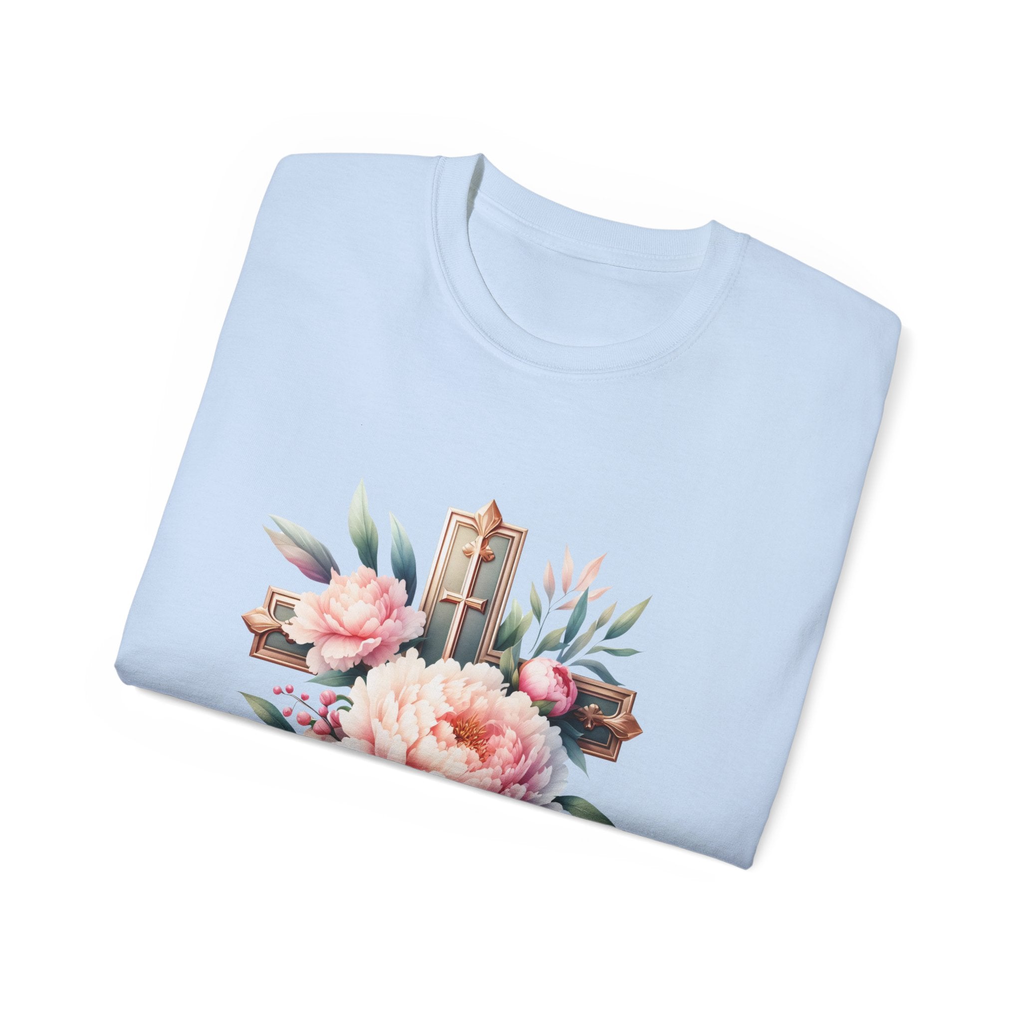 Christian t-shirt, Floral Cross t-shirt