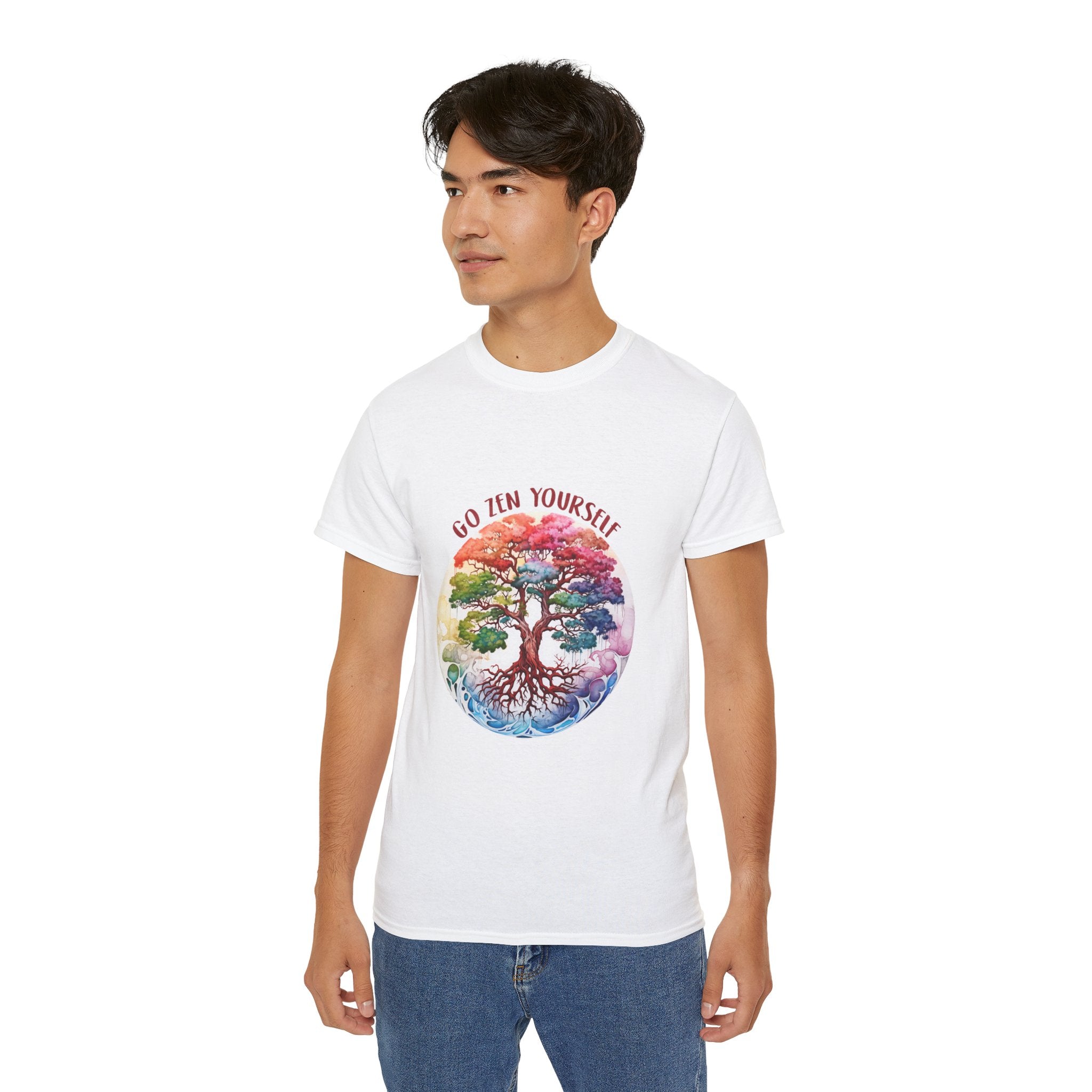 T-shirt da yoga, t-shirt da meditazione, t-shirt Go Zen Yourself