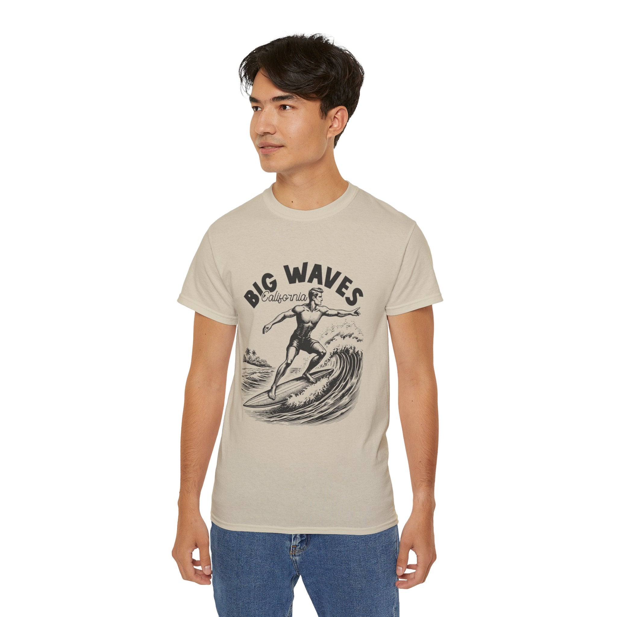 Vintage Summer Beach: Big Waves - T-shirt California