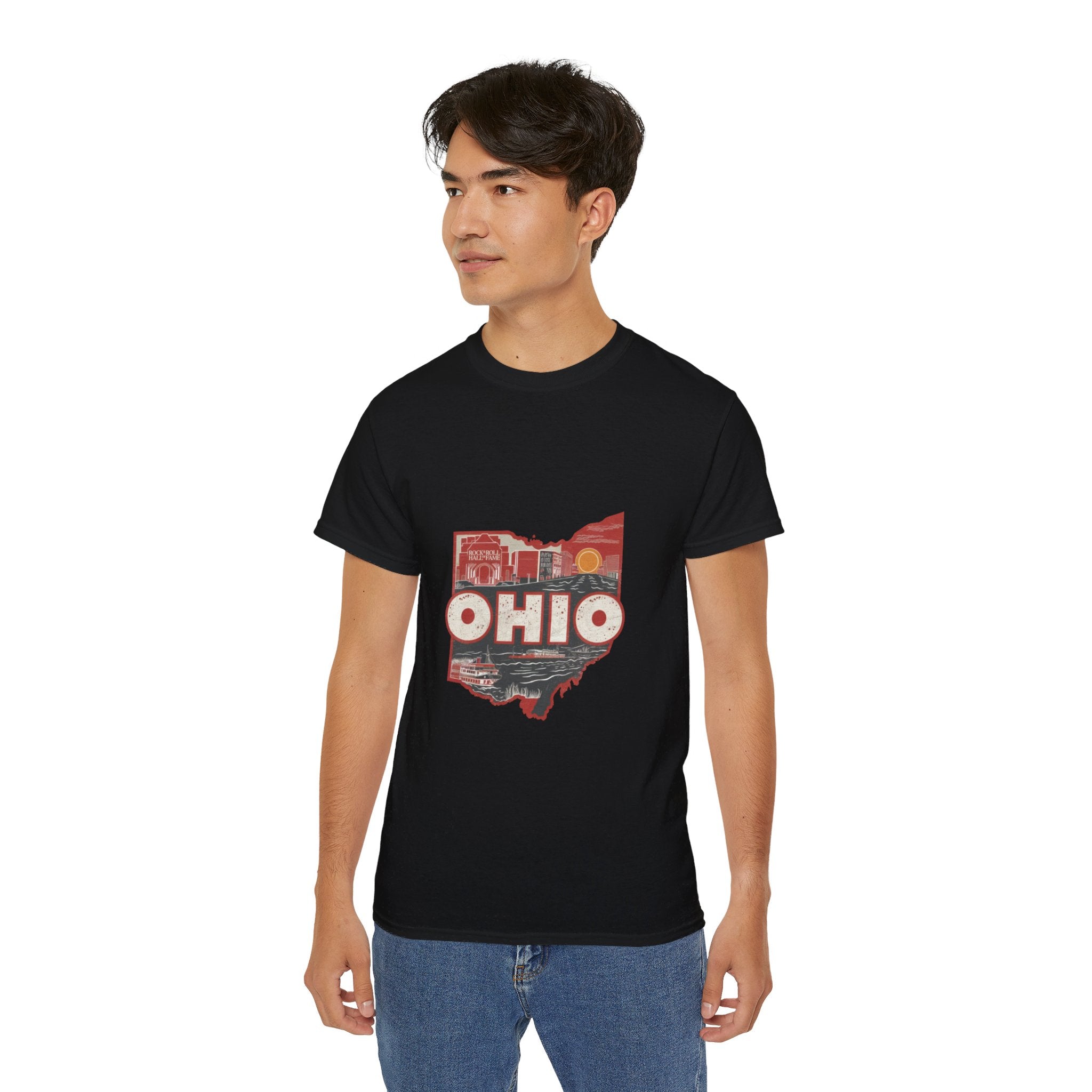 États américains emblématiques rétro : t-shirt Ohio