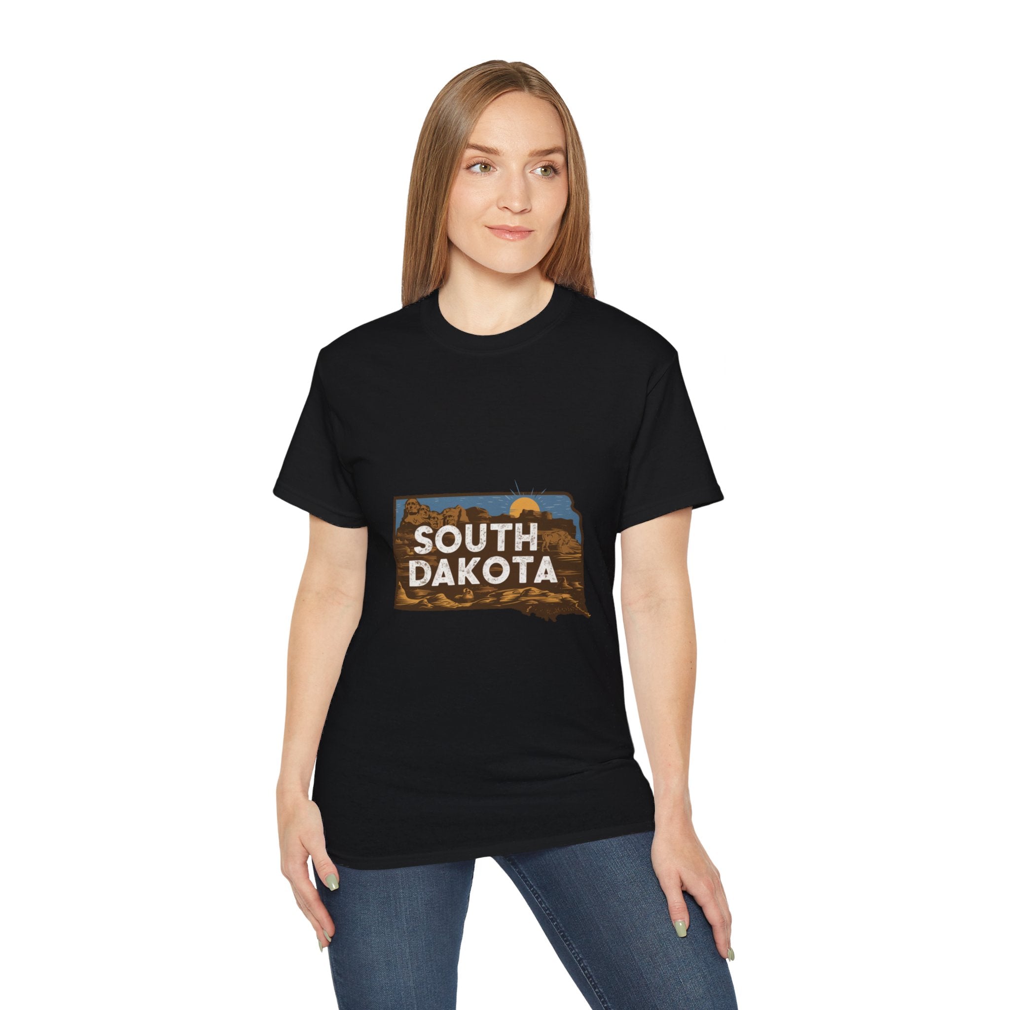 États américains emblématiques rétro : t-shirt Dakota du Sud