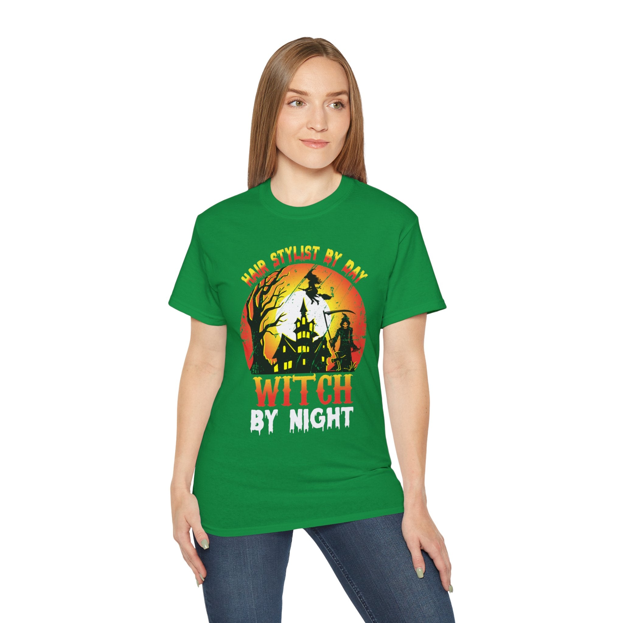 Hair Stylist by Day, Witch by Night Halloween T-Shirt