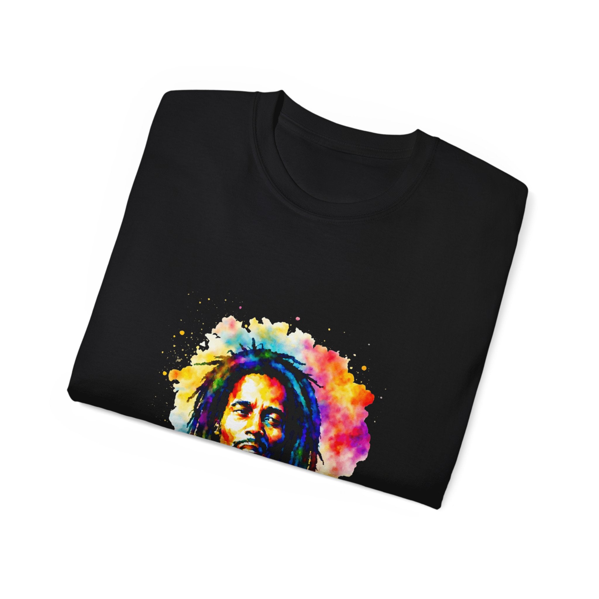 Bob Marley t-shirt, Colorful Reggae Dreads t-shirt