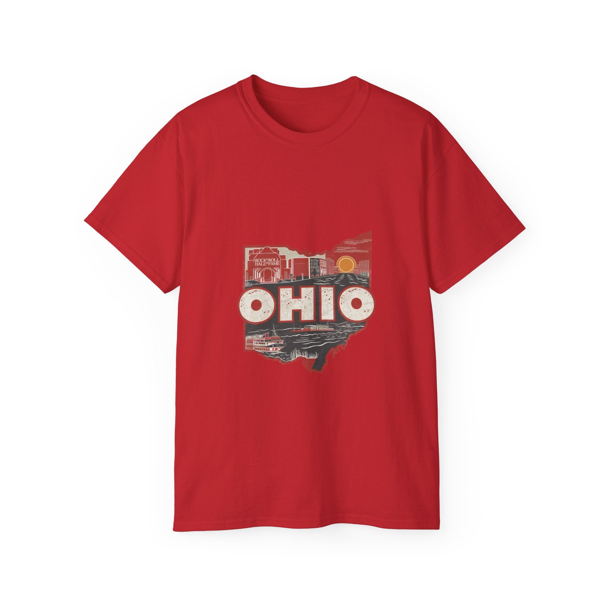 États américains emblématiques rétro : t-shirt Ohio