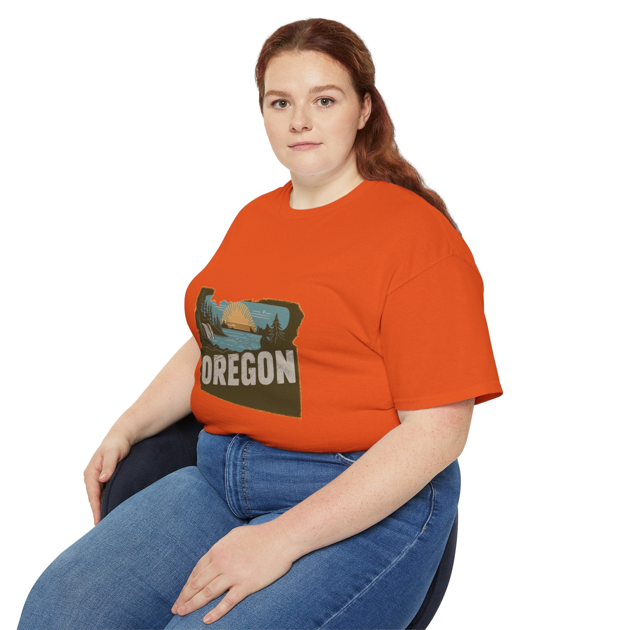 États américains emblématiques rétro : t-shirt Oregon