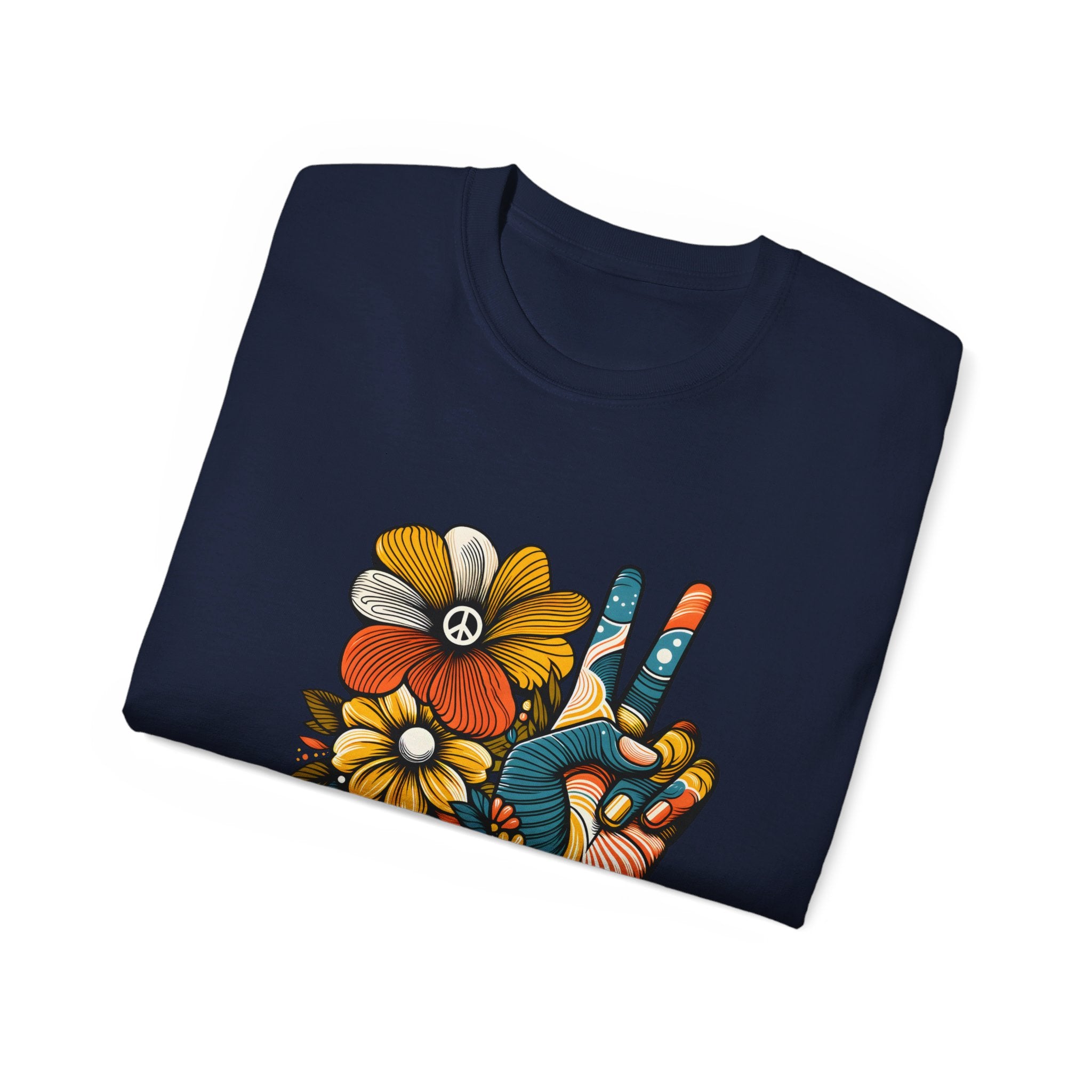 Hippie t-shirt, Flower of Peace T-shirt