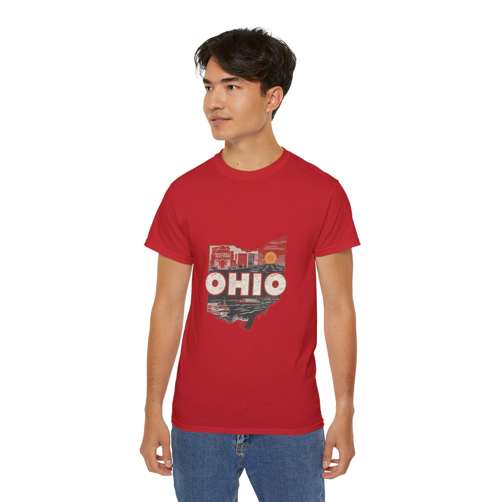 États américains emblématiques rétro : t-shirt Ohio