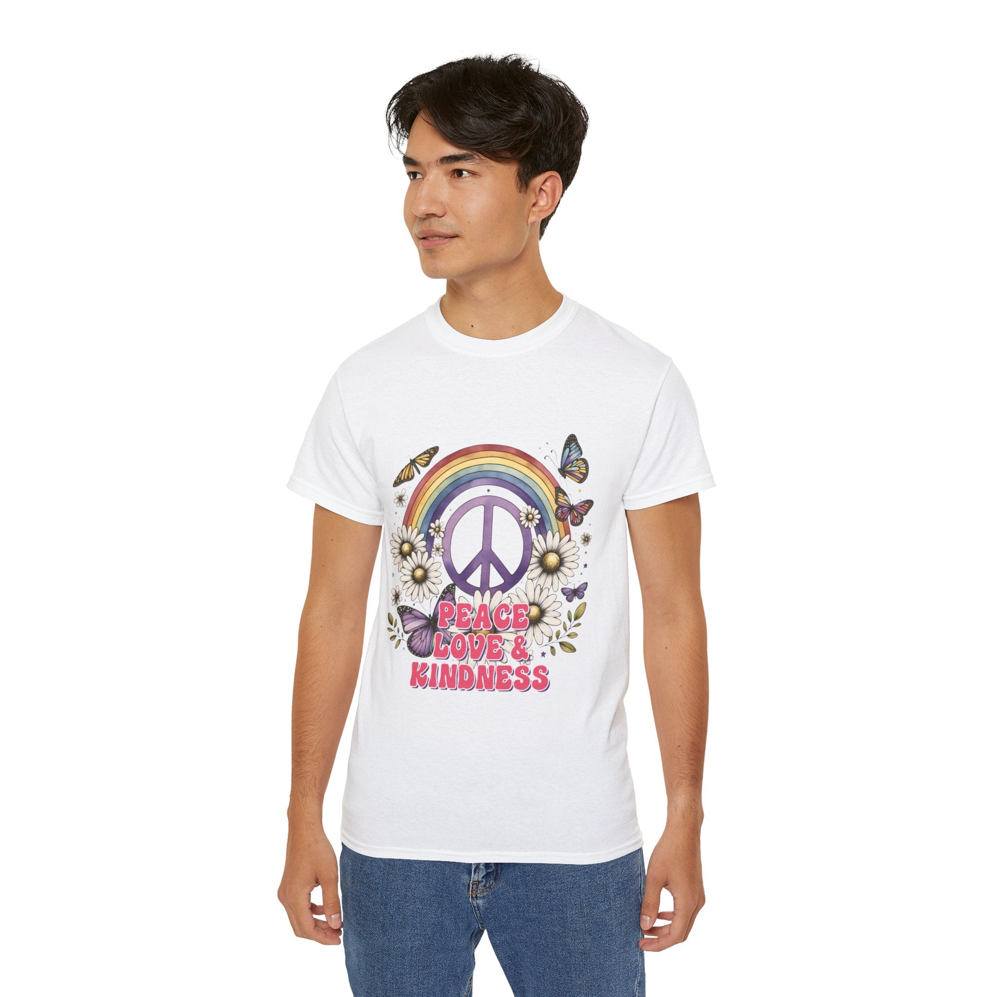 T-shirt hippie, t-shirt paix et gentillesse