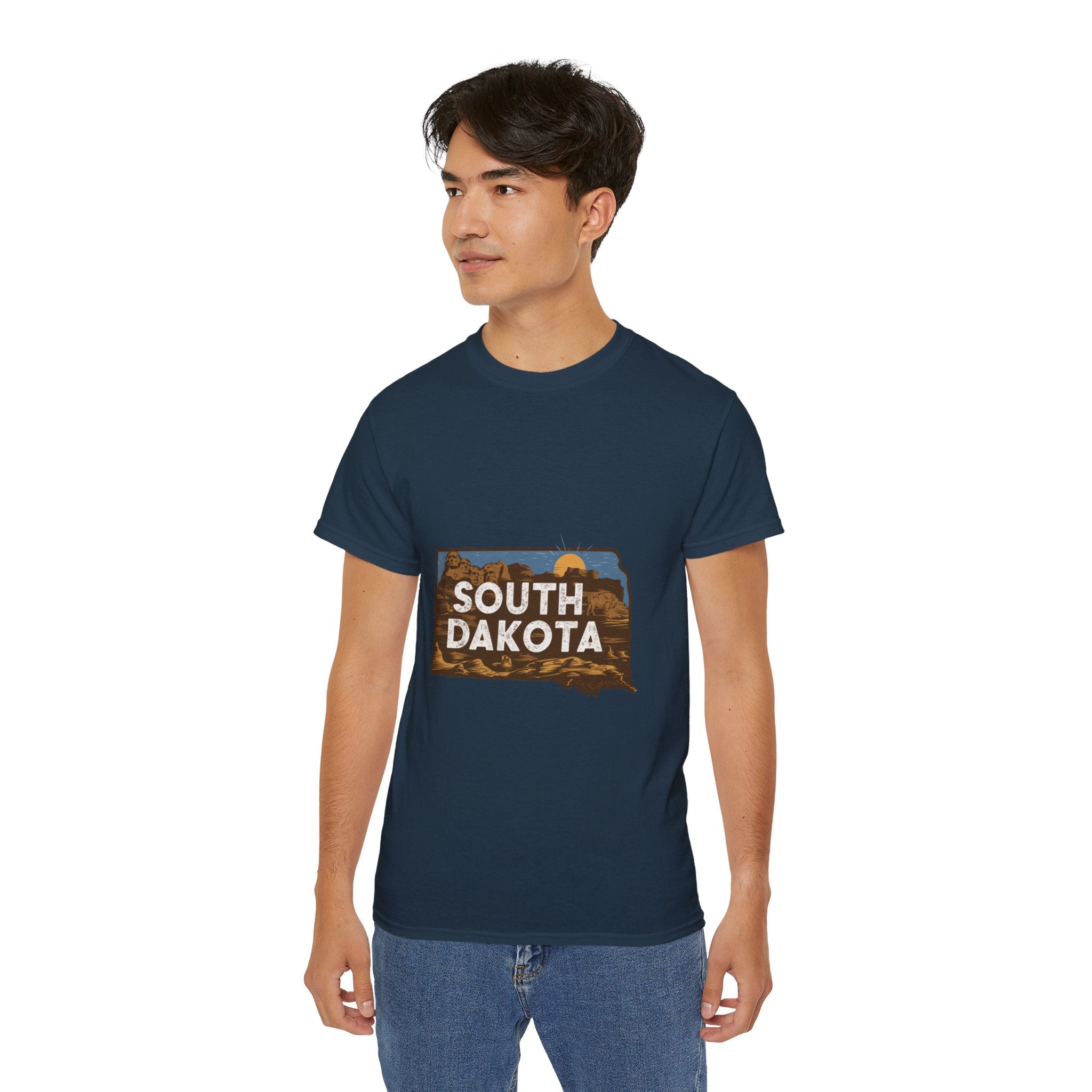 États américains emblématiques rétro : t-shirt Dakota du Sud