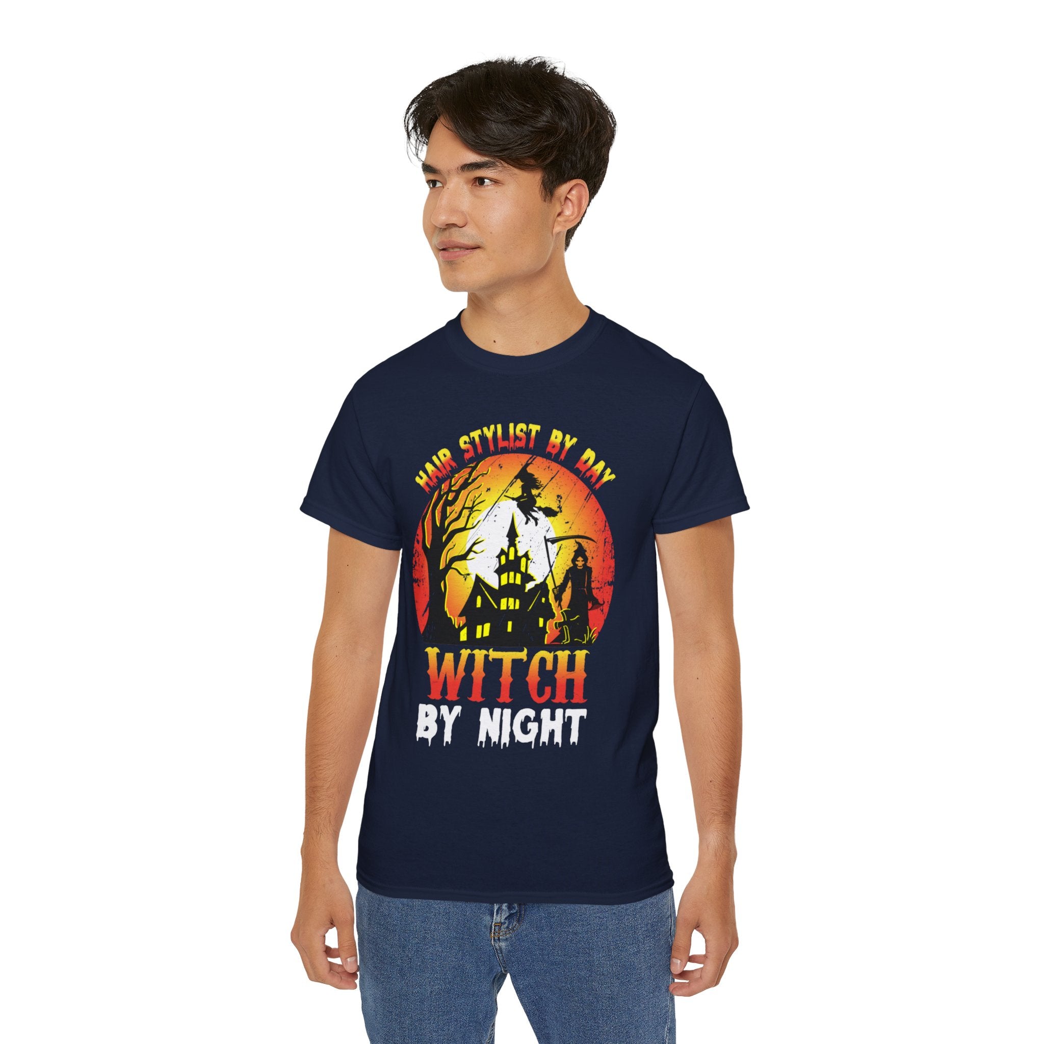 Hair Stylist by Day, Witch by Night Halloween T-Shirt