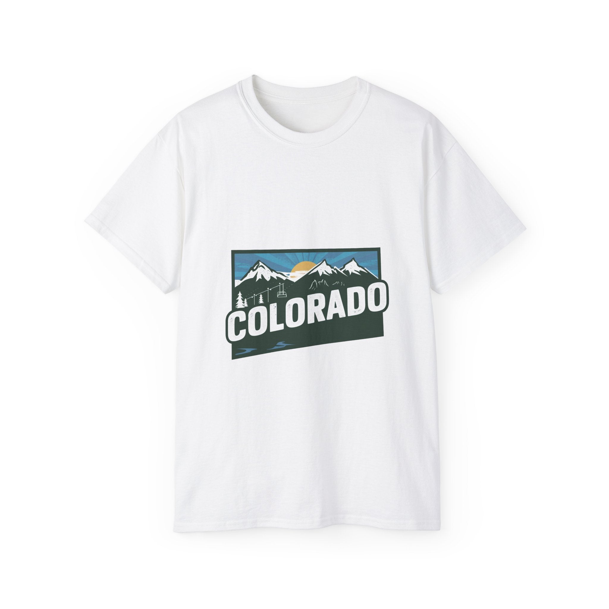 États américains emblématiques rétro : t-shirt Colorado