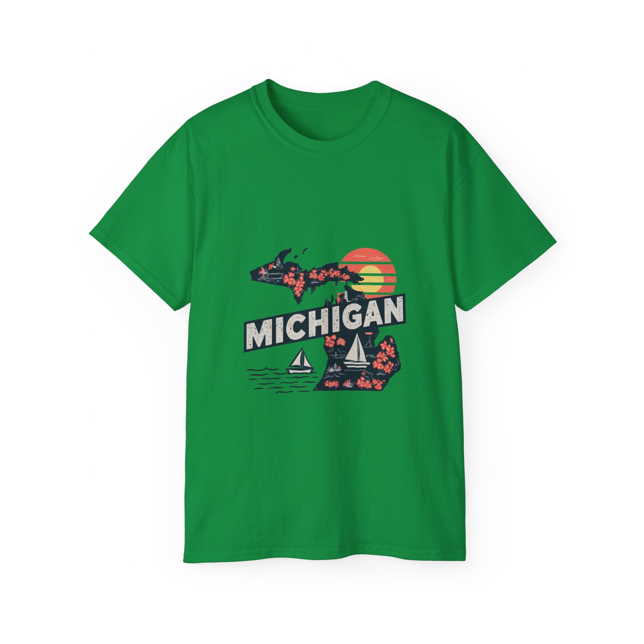 Retro Iconic States degli Stati Uniti: maglietta del Michigan