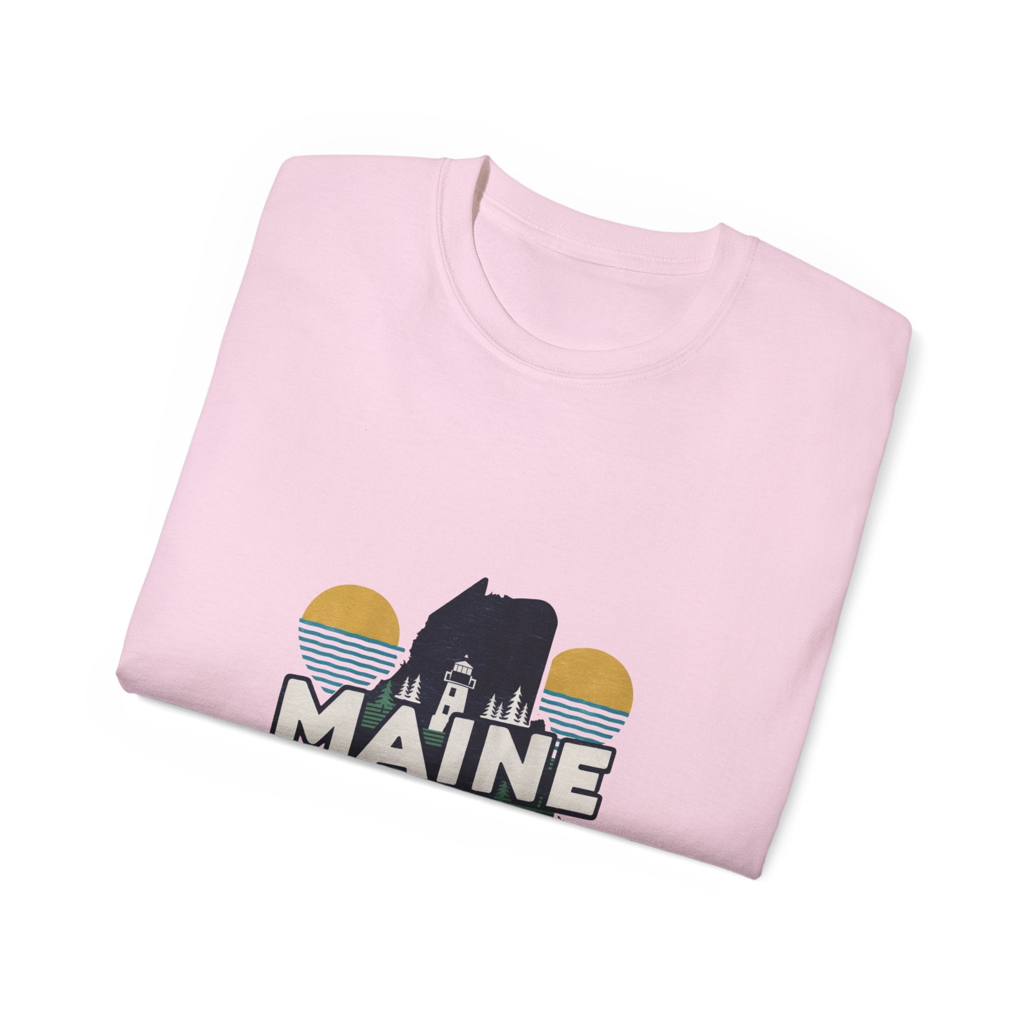 États américains emblématiques rétro : T-shirt Maine