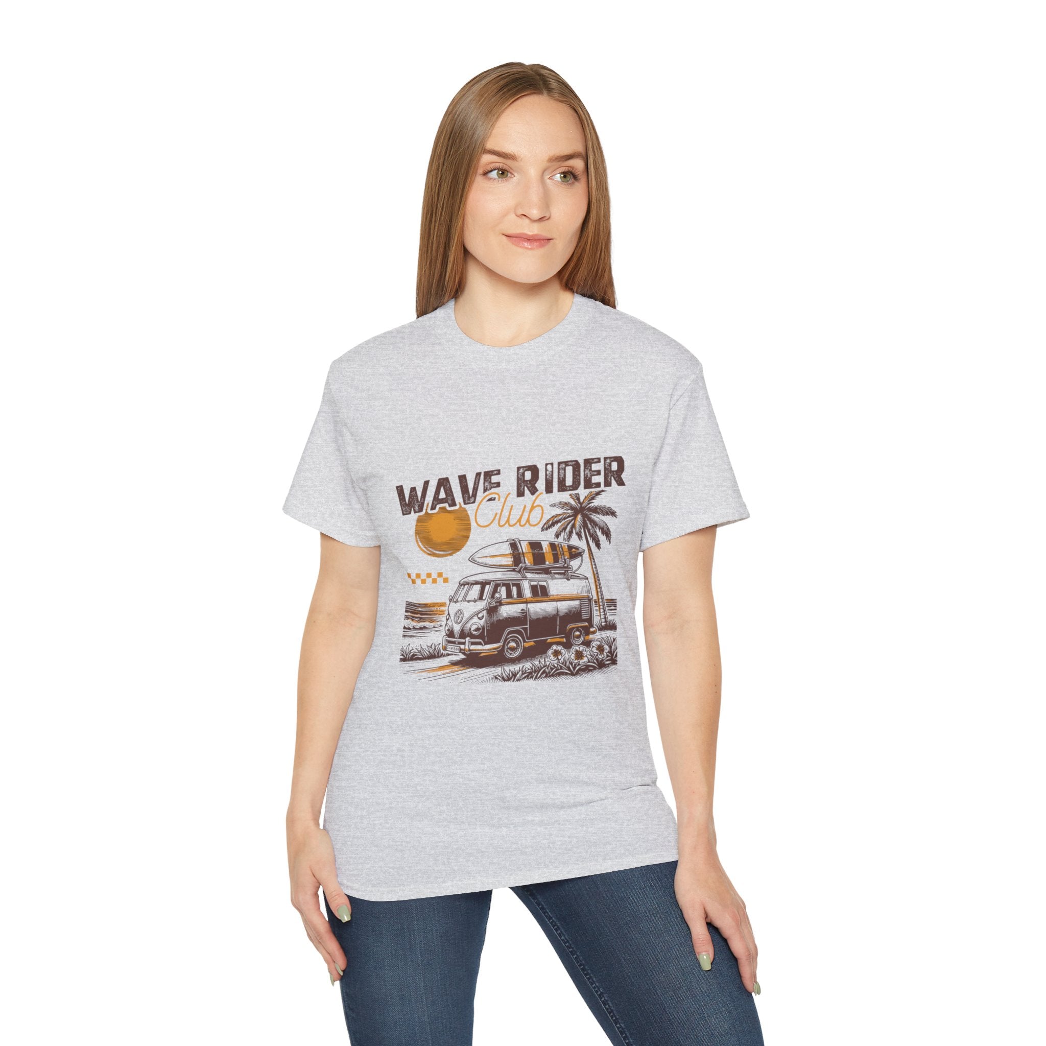 Plage d'été vintage : t-shirt Wave Rider