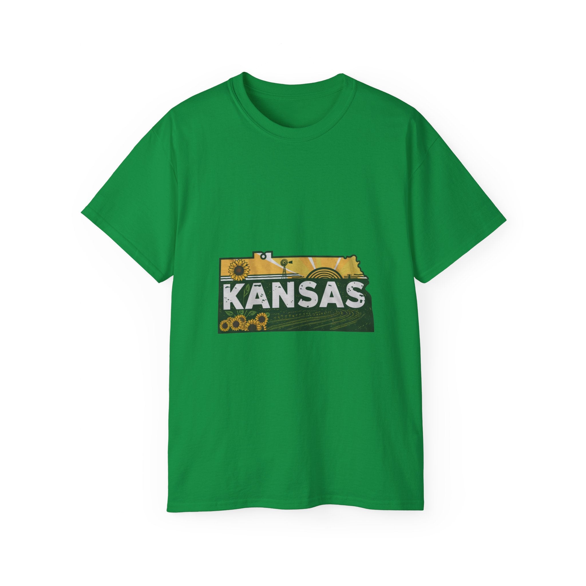 États américains emblématiques rétro : t-shirt Kansas