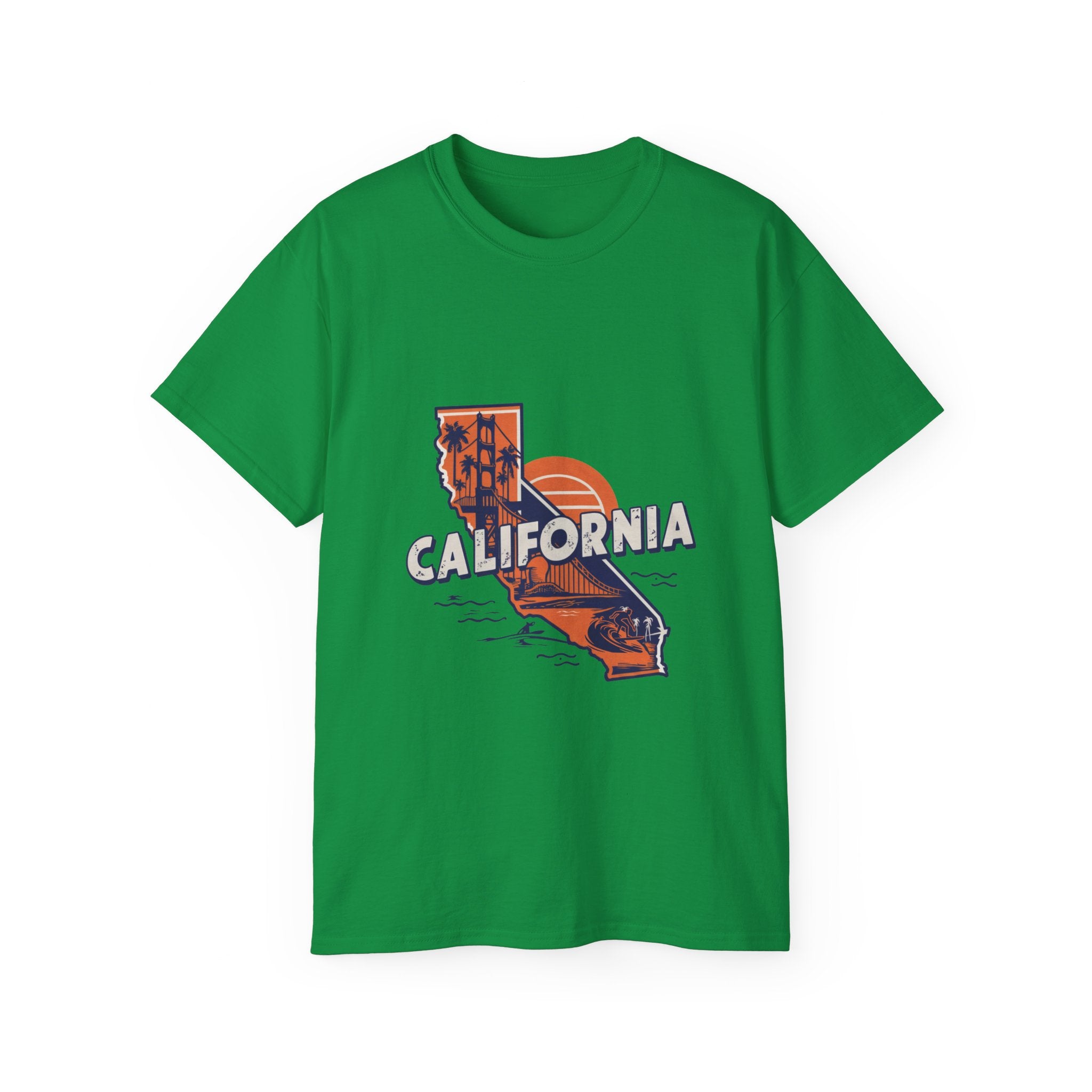 États américains emblématiques rétro : t-shirt Californie