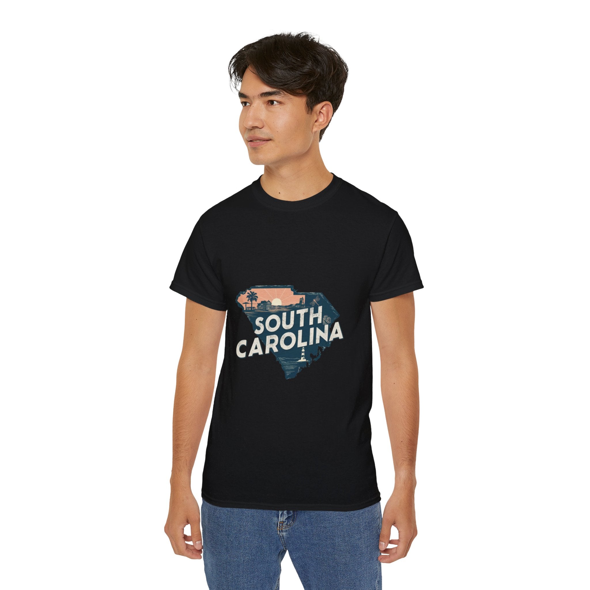 États américains emblématiques rétro : t-shirt Caroline du Sud